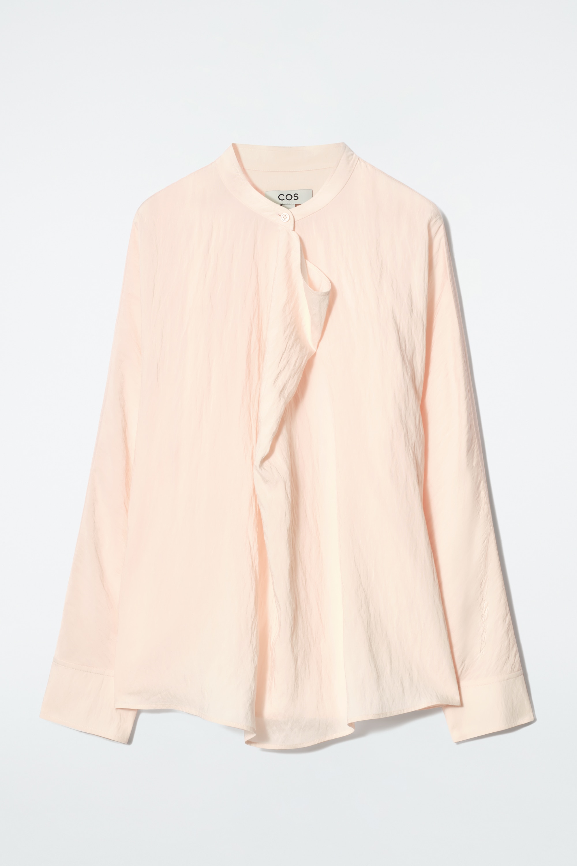 DRAPED BLOUSE - APRICOT