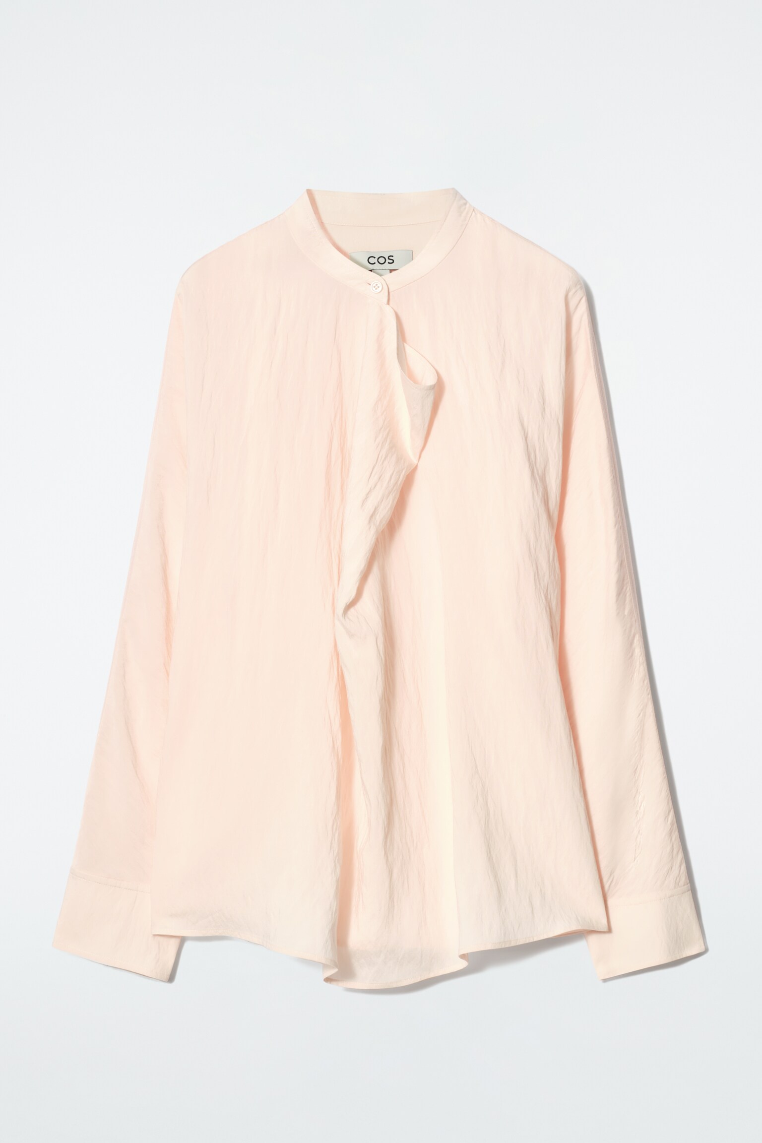 BLUSA CON PANEL DRAPEADO - ALBARICOQUE - 2