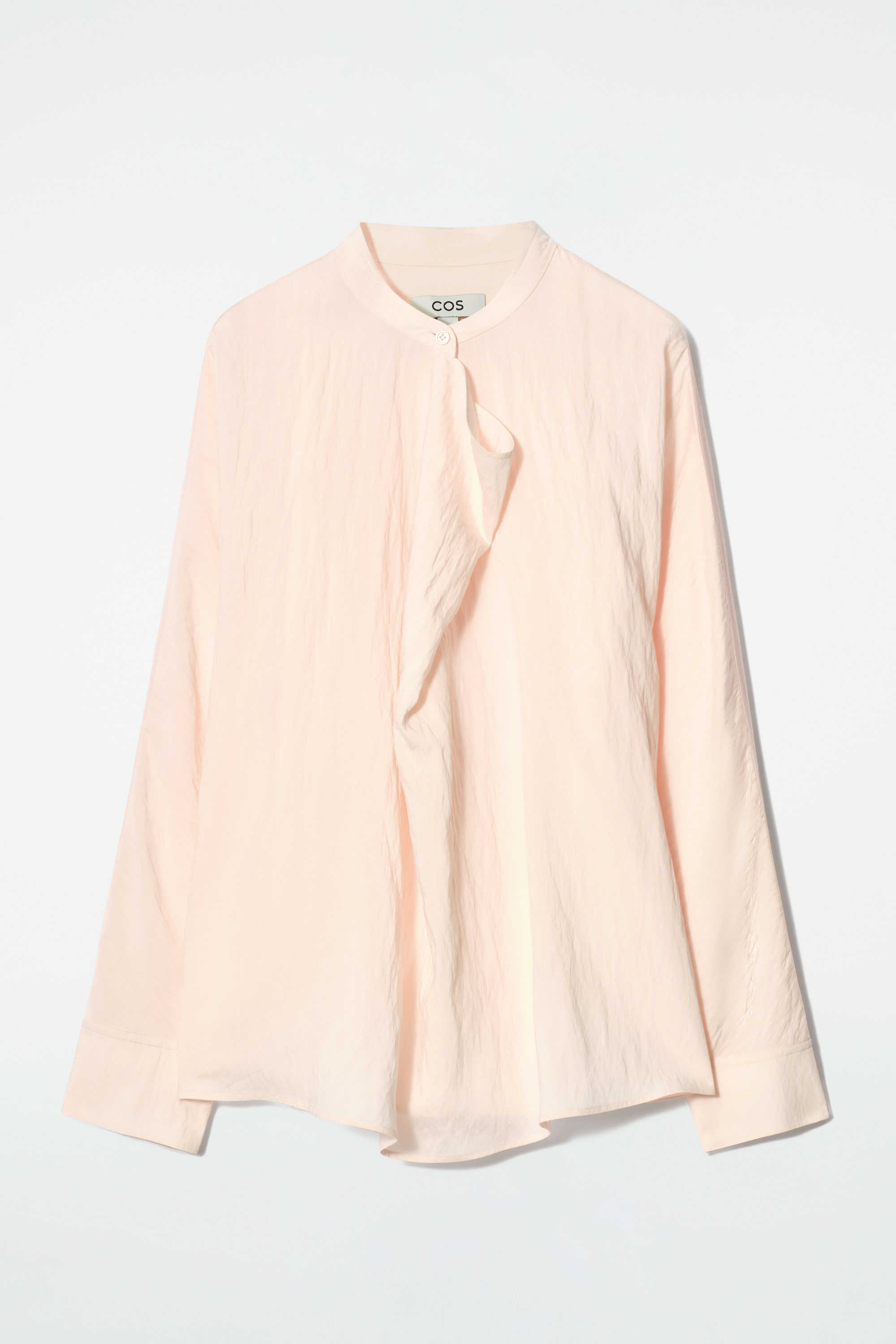 OVERSIZED PURE SILK SHIRT - OFF-WHITE | COS