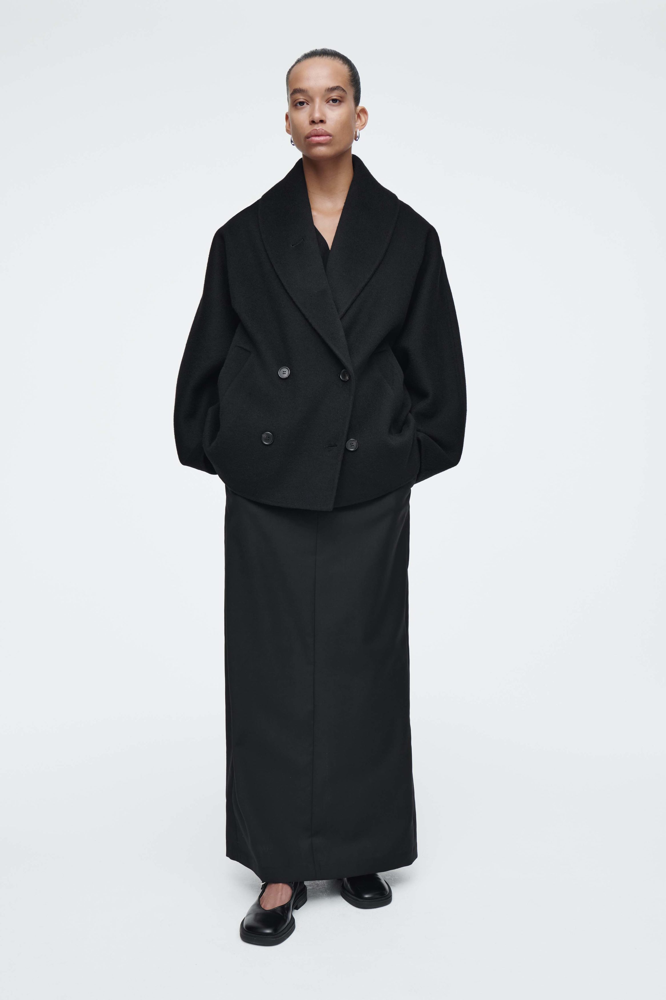 【COS】DOUBLE-FACED WOOL PEA COAT ウール Pコート zz-1242887_15-226-1010016-2.