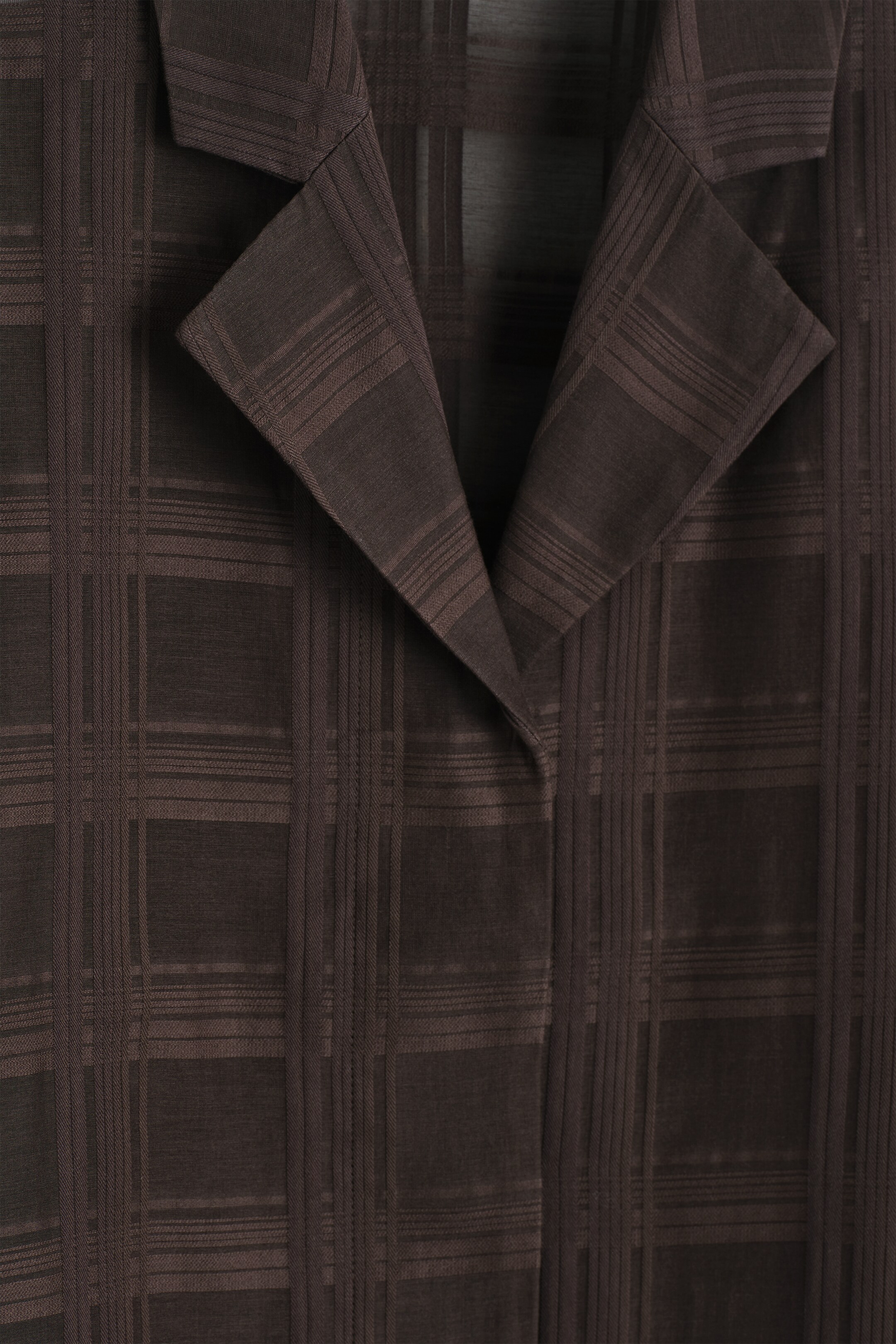 Ver imagen más grande: CAMISA DE CUADROS TRANSPARENTE - MARRÓN OSCURO - MUJER | H&M ES 7