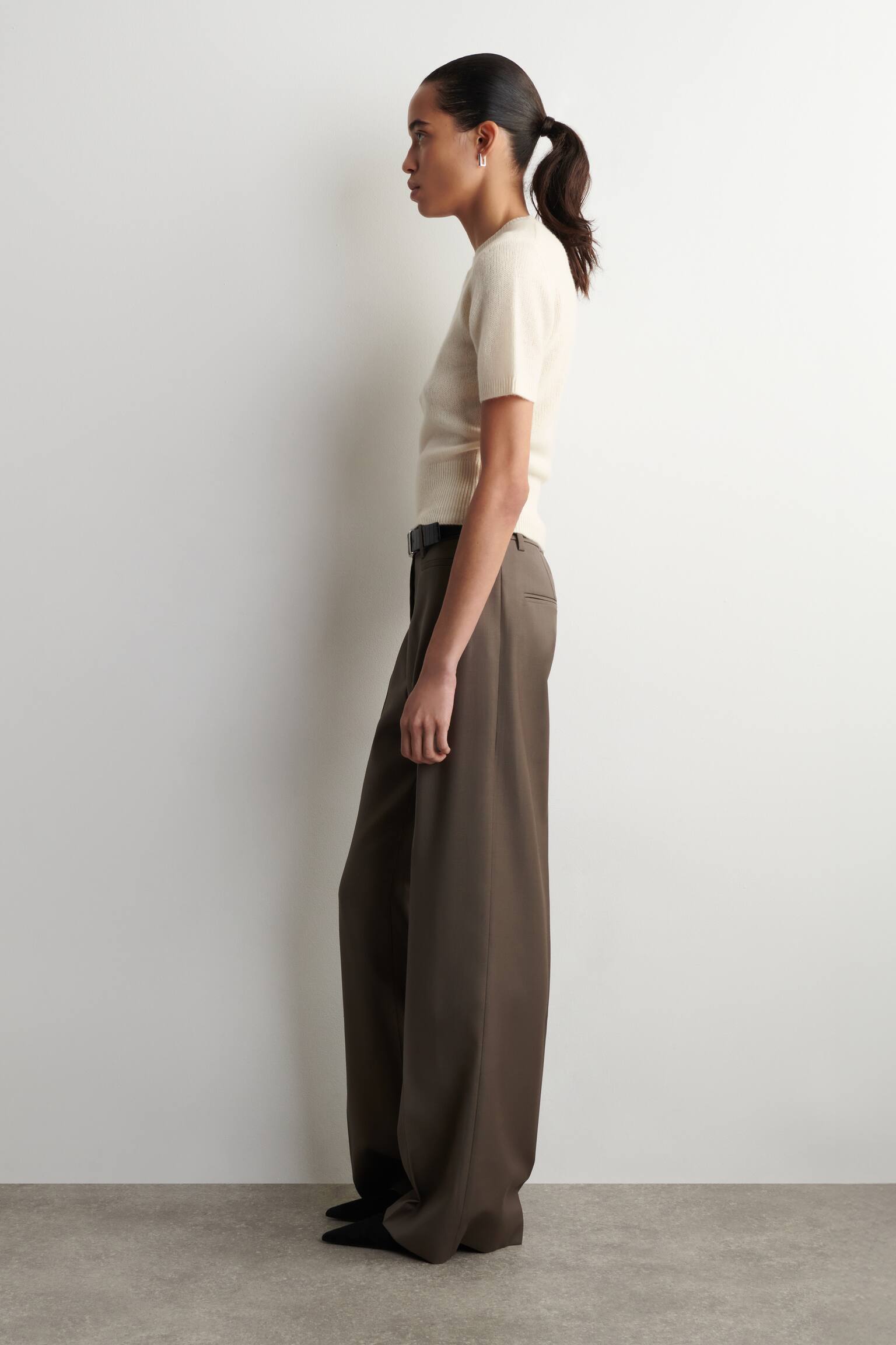 T-SHIRT IN CASHMERE - CREMA - 9