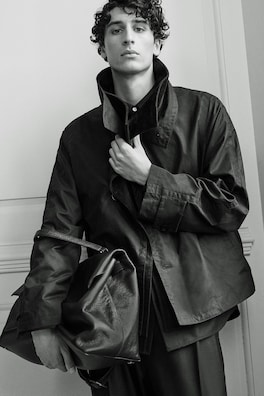 TRULLO OVERSIZED FLAP BAG - LEATHER — ESPRESSO 6