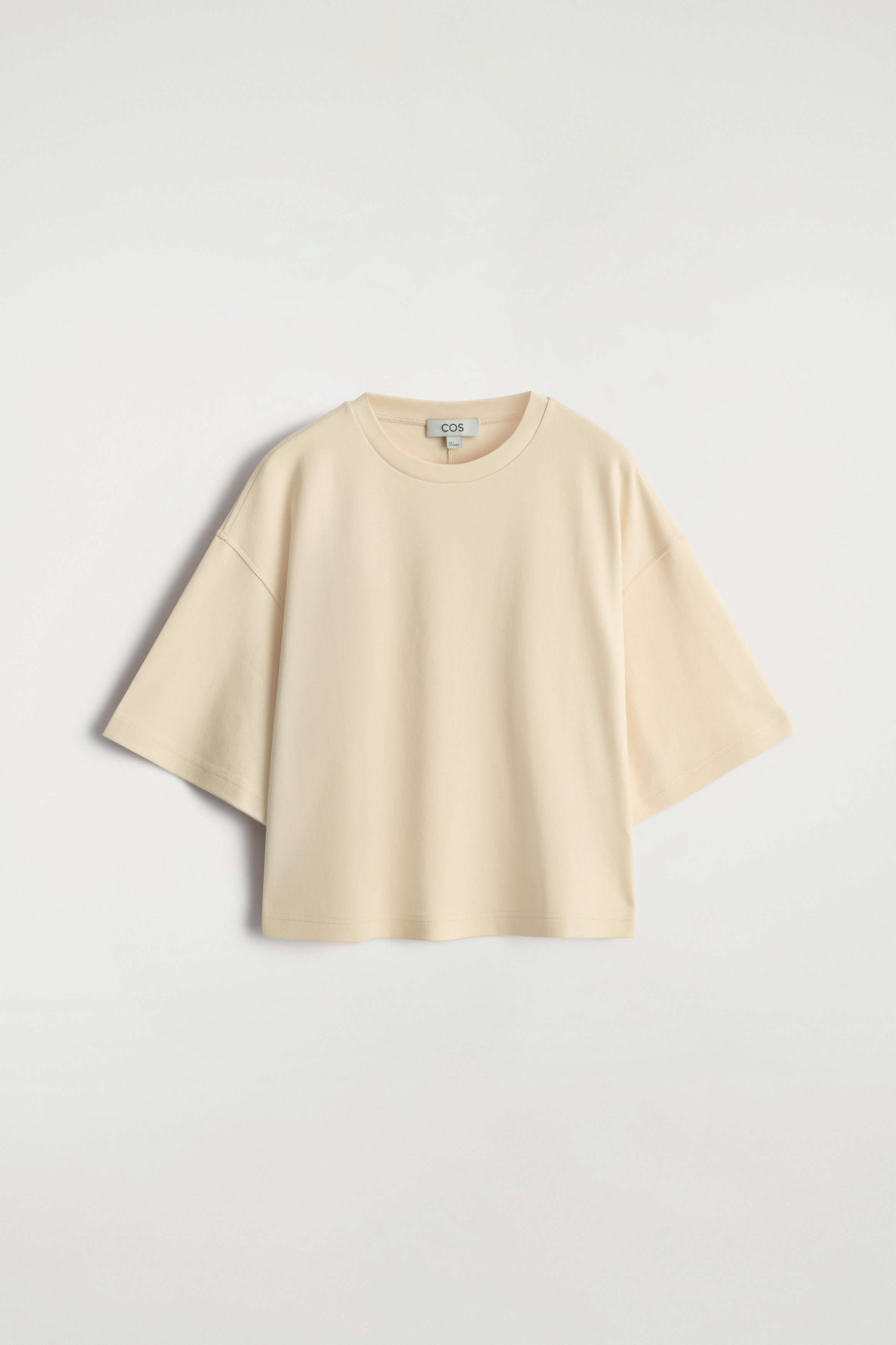 OVERSIZED BOXY COTTON T-SHIRT - BUTTER YELLOW | COS US