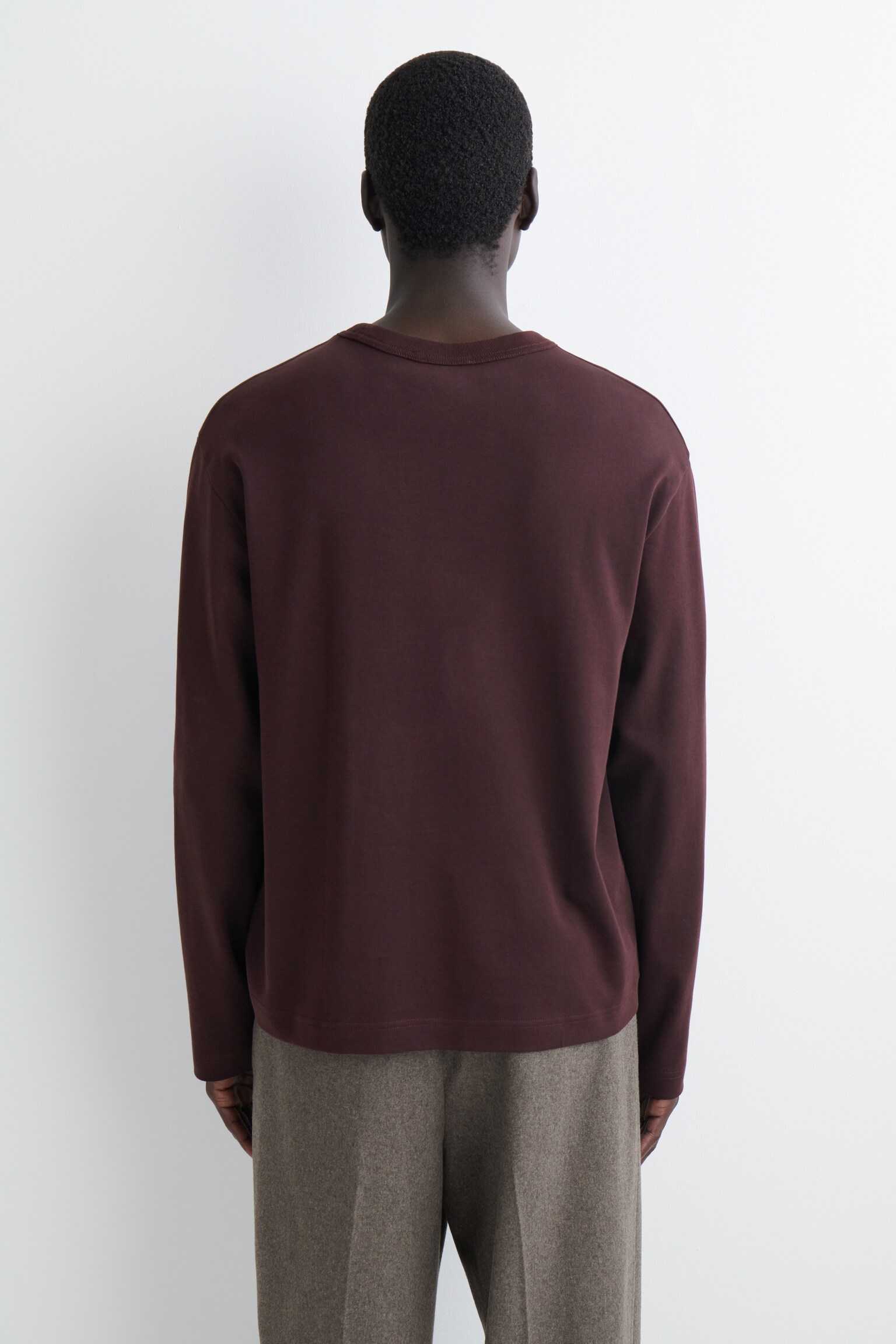 LOCKERES LANGARMSHIRT AUS JERSEY - BORDEAUX/SCHWARZ/Blau/WEISS - 7