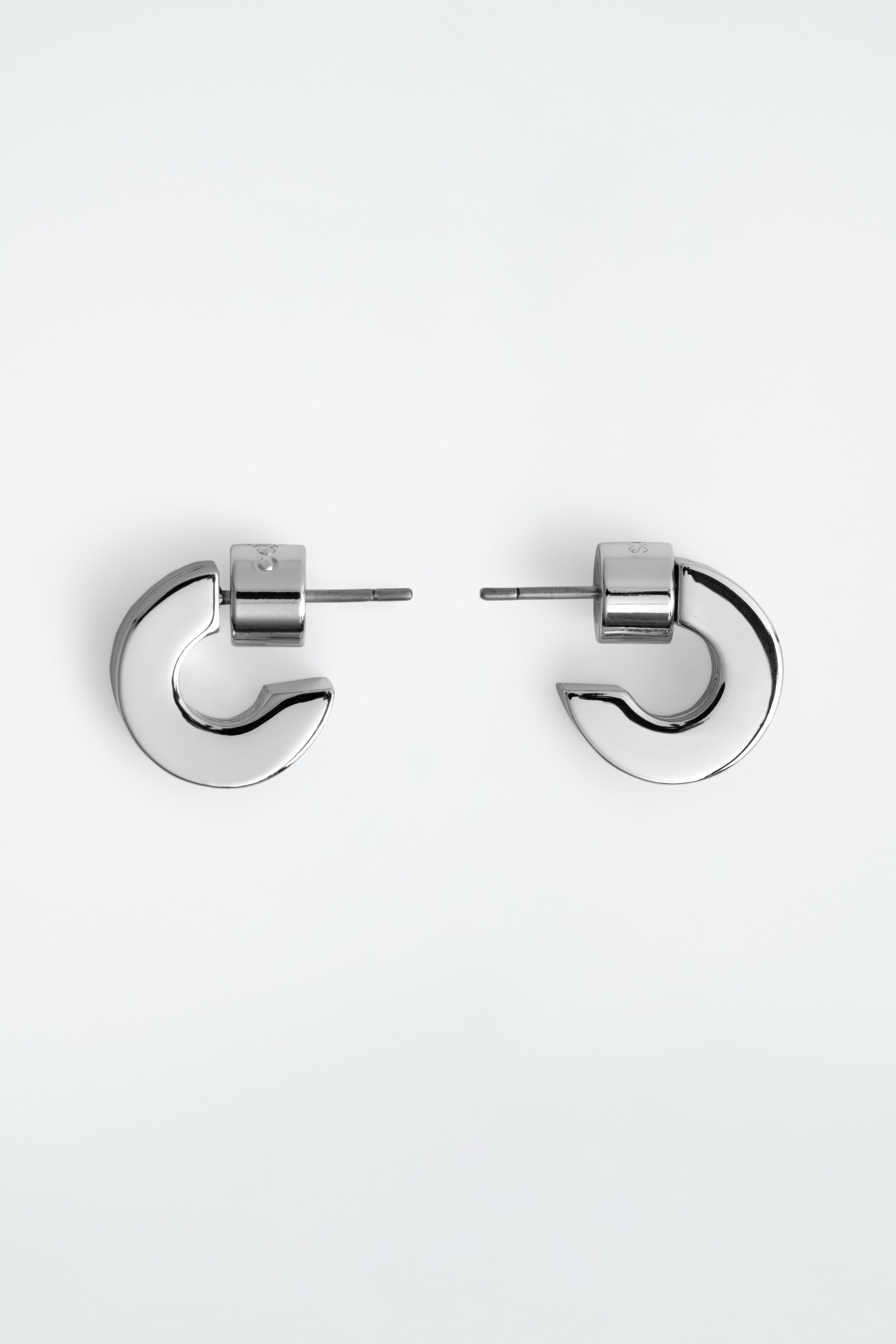 ORECCHINI MINI A DOPPIO CERCHIO - ARGENTO/ORO