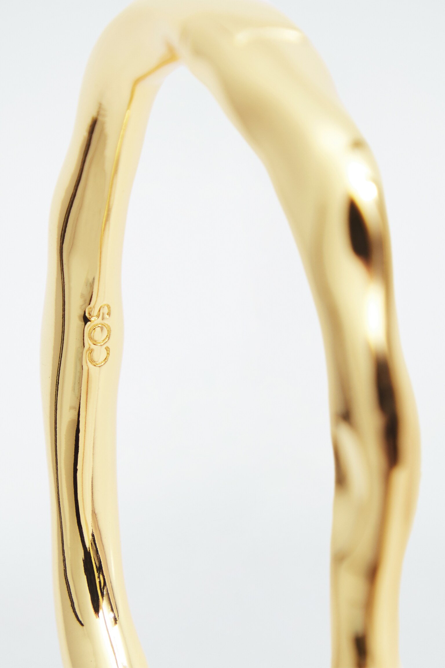 HAMMERED BANGLE - GOLD - 2
