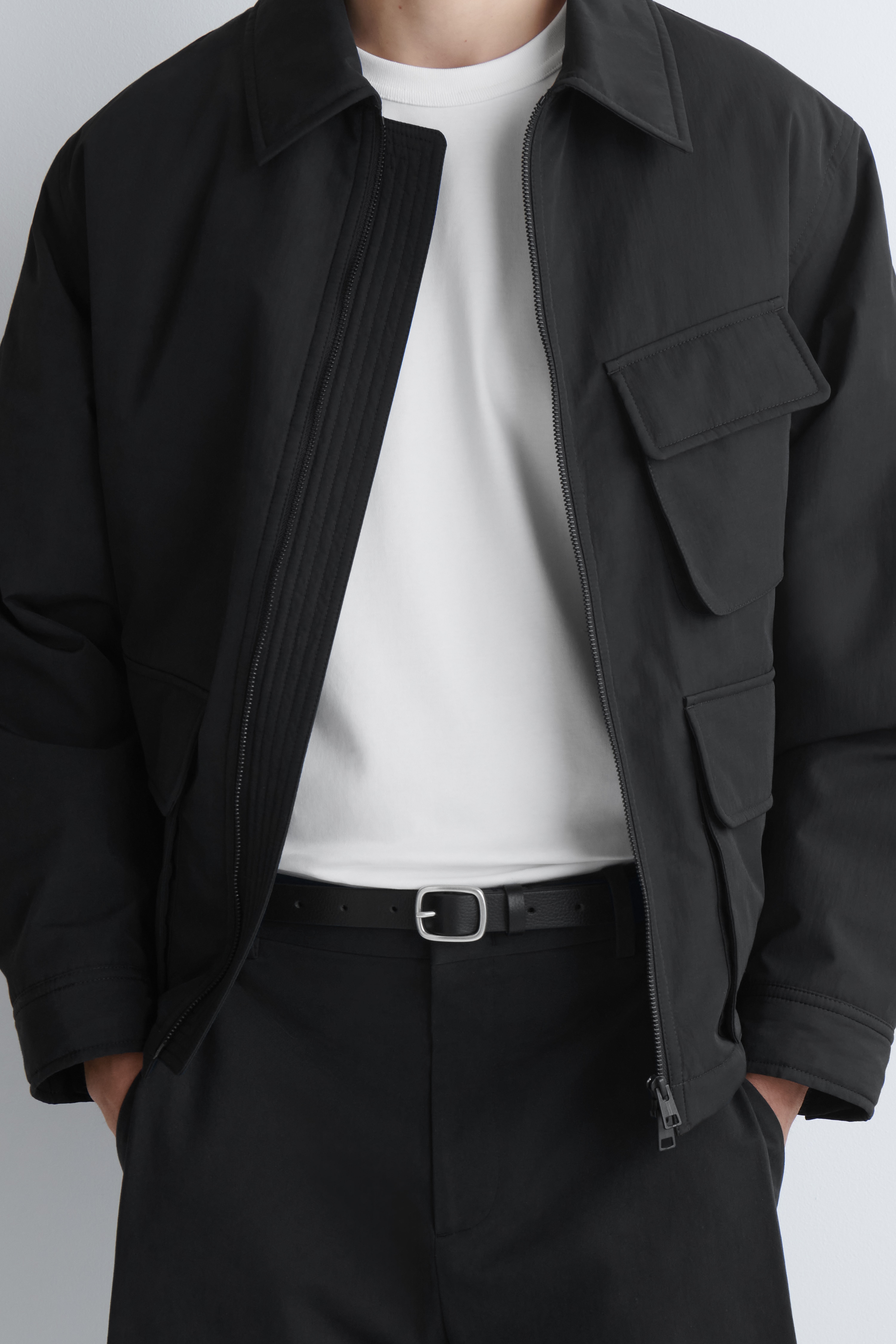 PÁSEK Z HRUBÉ KŮŽE - ČERNÁ