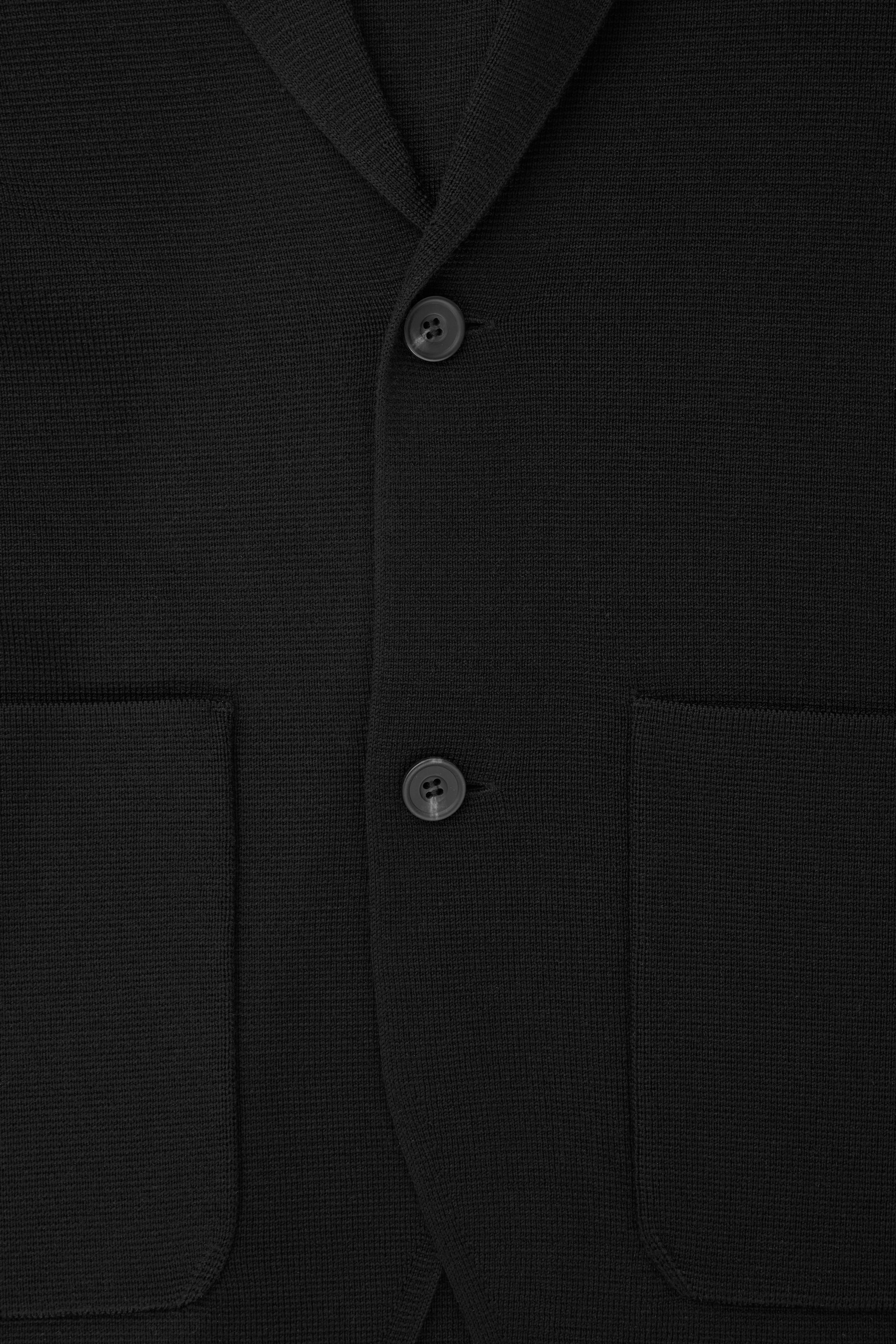 Grotere afbeelding bekijken: REGULAR KNITTED MERINO-WOOL BLAZER - BLACK - HEREN | H&M NL 2