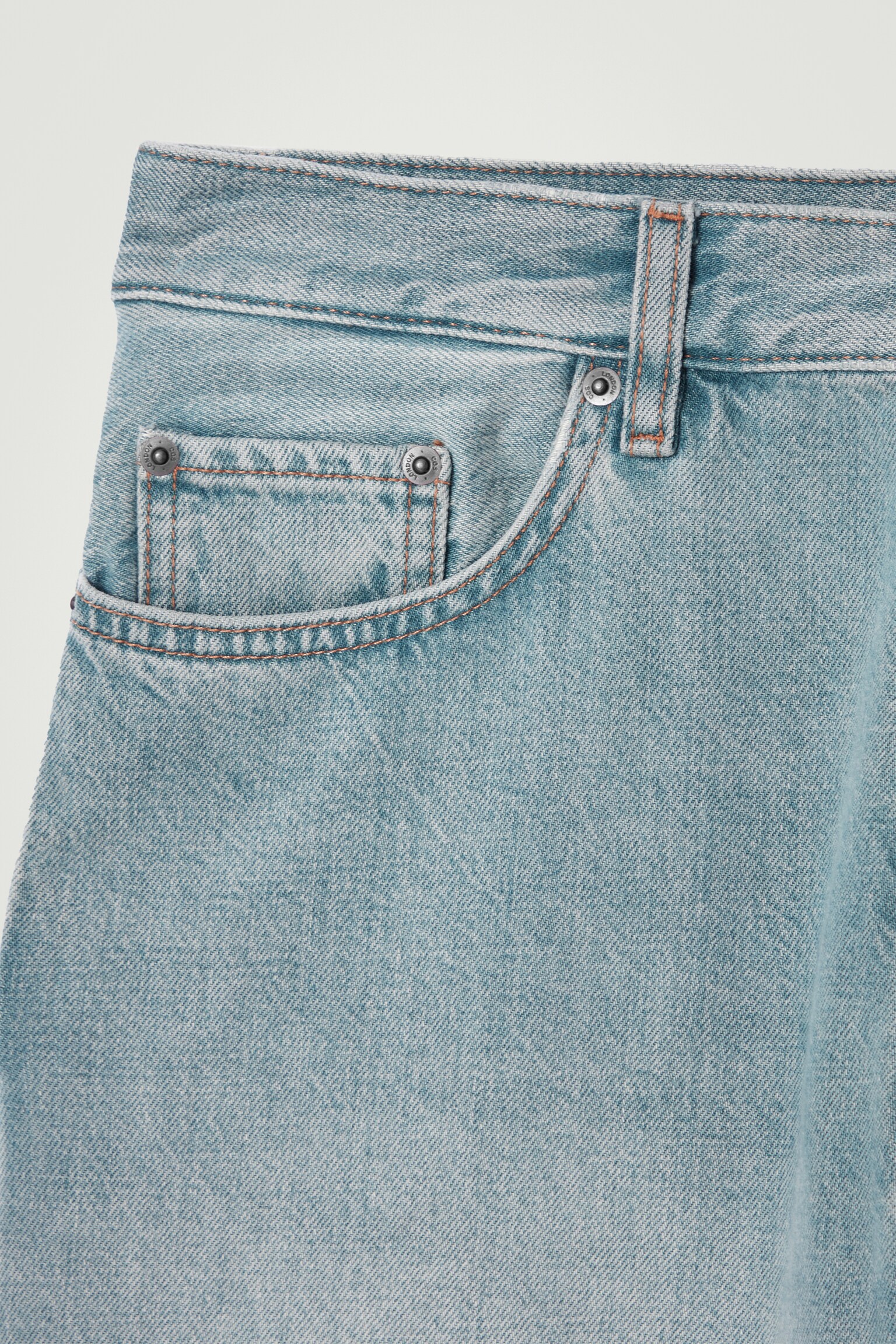 RIDER STRAIGHT-LEG JEANS - DUSTY BLUE/WASHED BLACK - 2