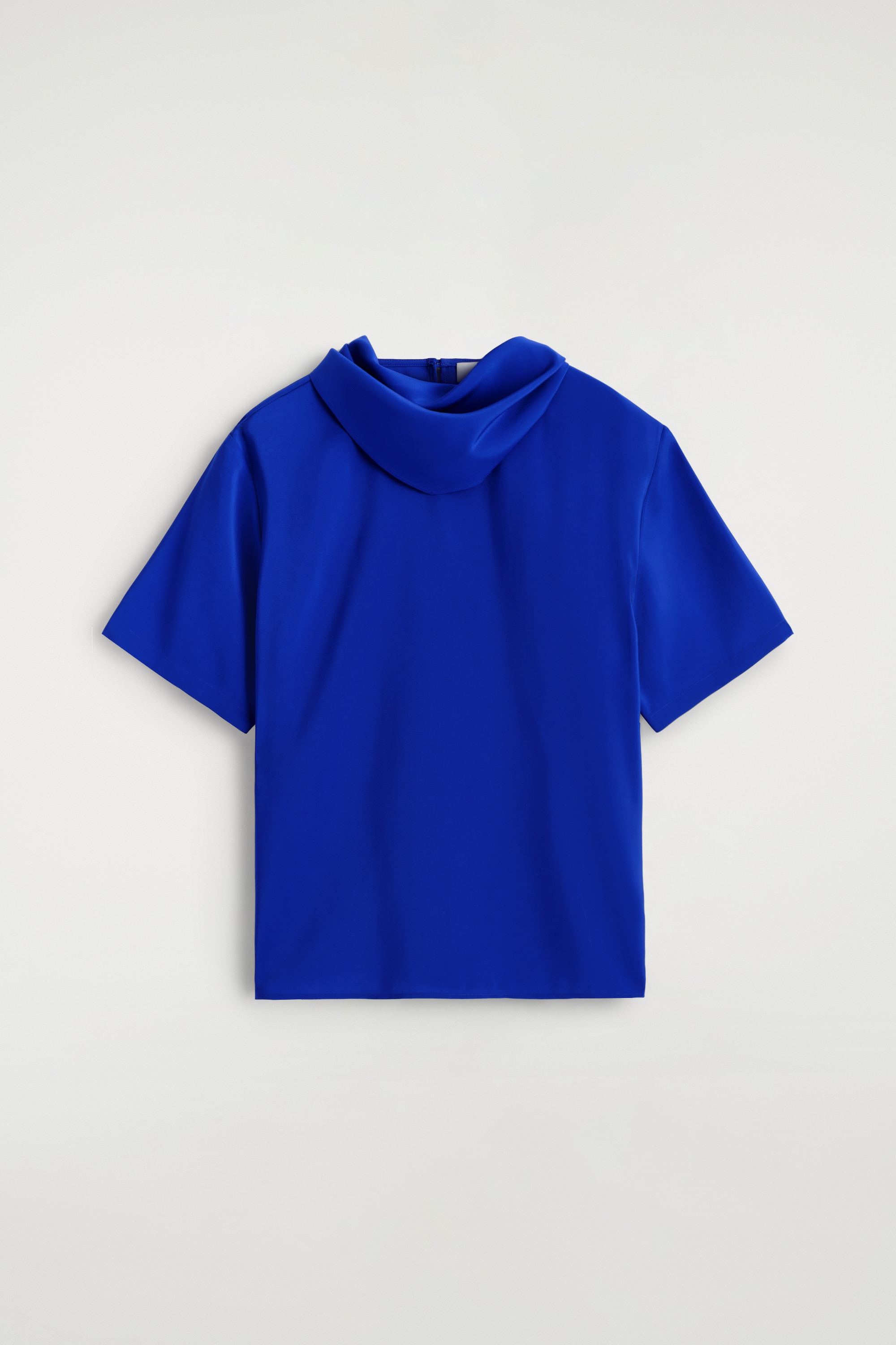 TOP S DETAILOM ŠÁLU - KOBALTOVÁ MODRÁ/SLONOVINOVÁ