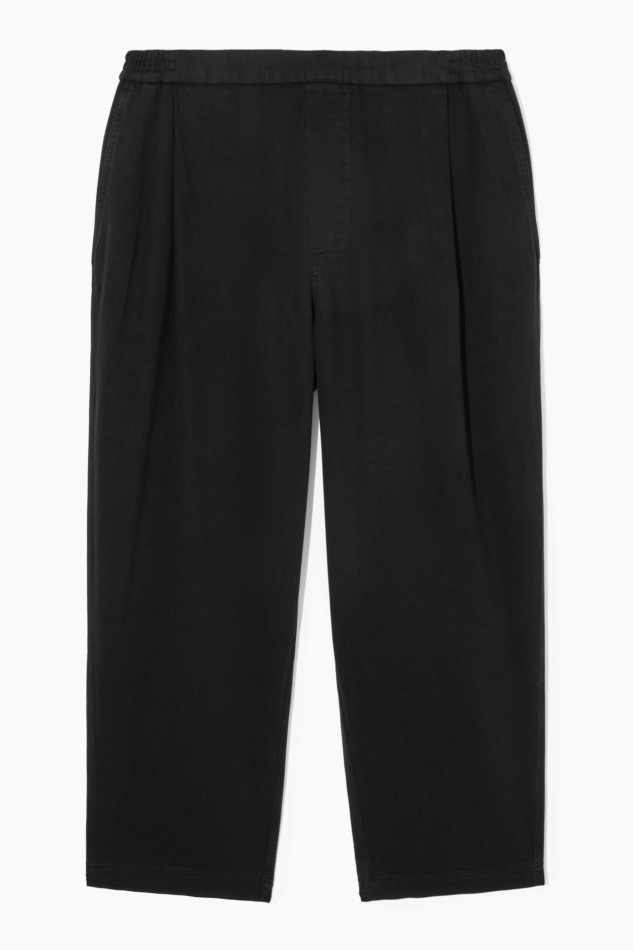 Grotere afbeelding bekijken: ELASTICATED TWILL TROUSERS - BLACK - HEREN | H&M NL 1
