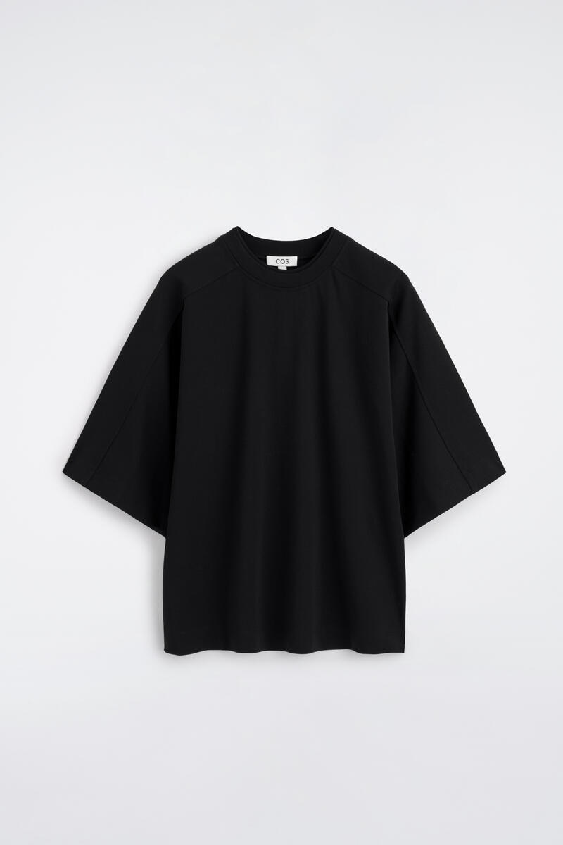 Oversized Interlock Cotton T-Shirt