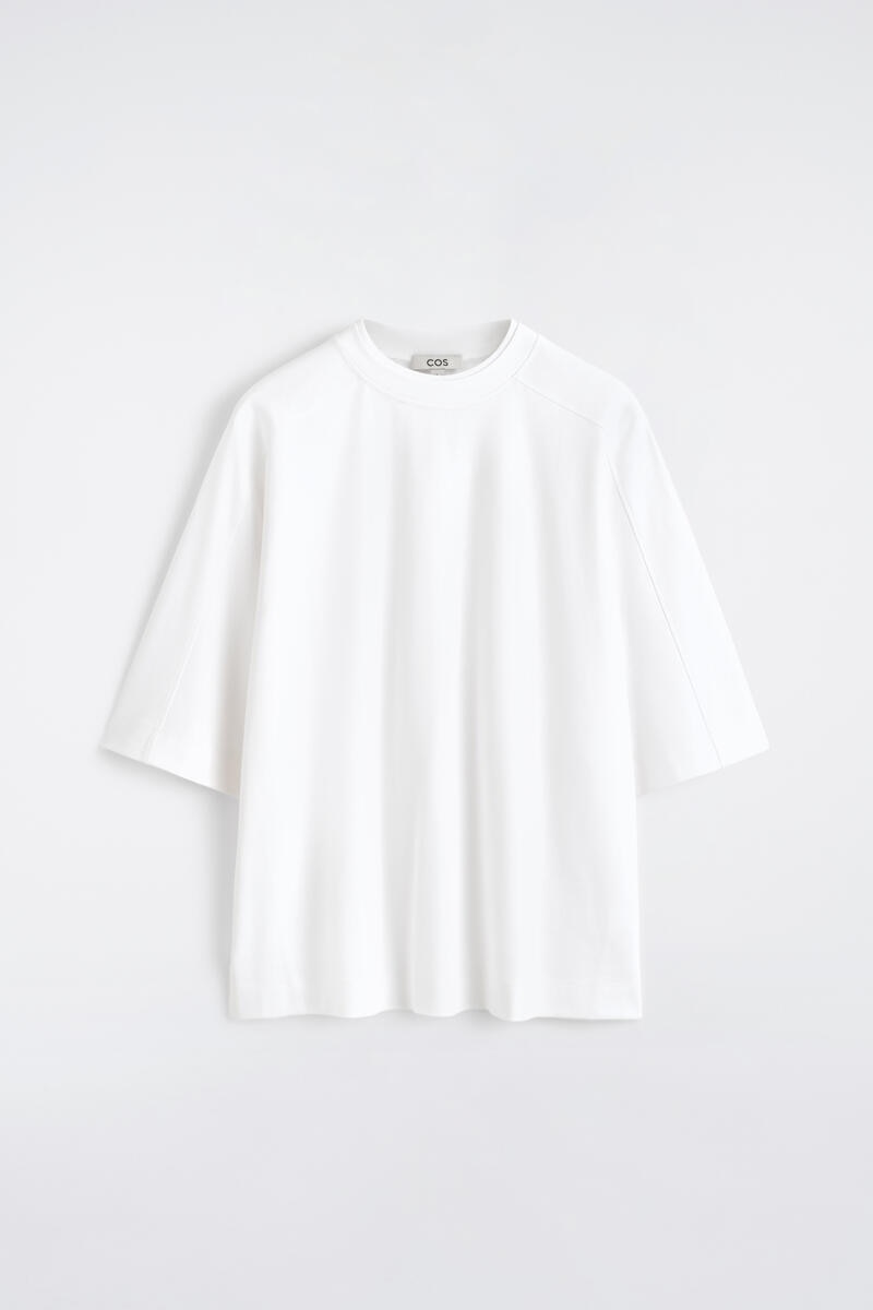 Oversized Interlock Cotton T-Shirt