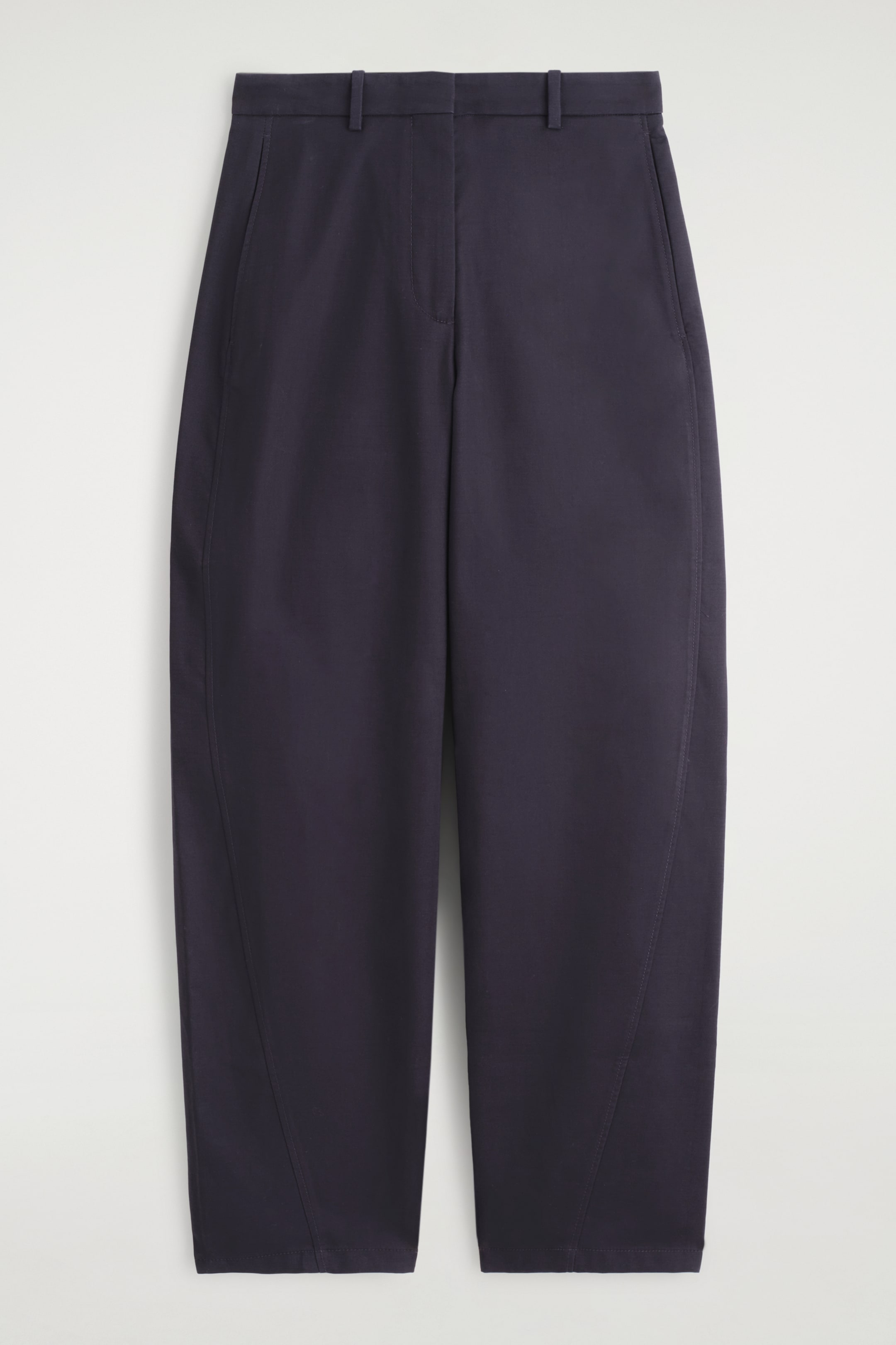 Agrandir l'image: PANTALON CHINO BARREL EN COTON - BLEU MARINE - FEMME | H&M CH 5