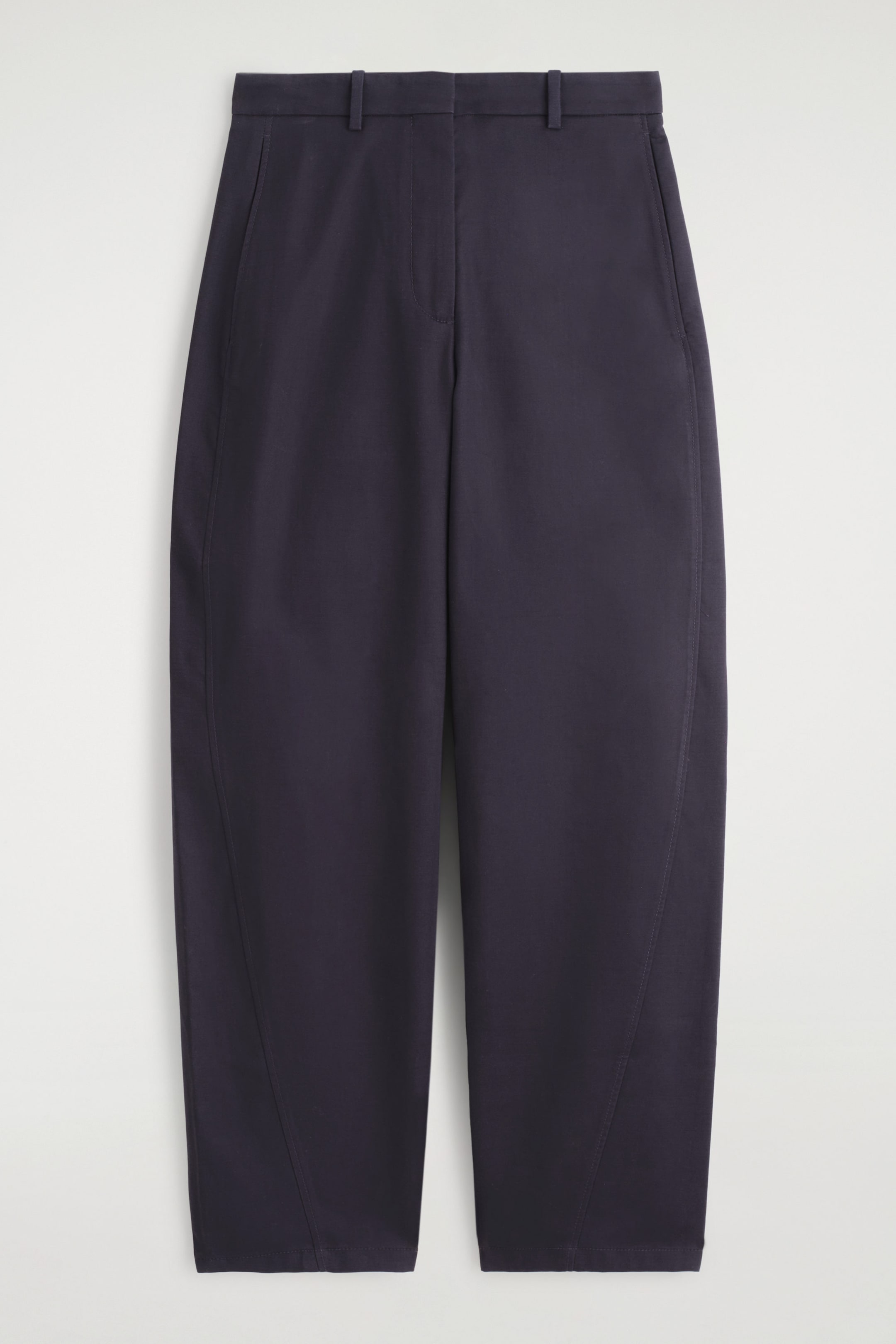 BARREL-LEG COTTON CHINOS