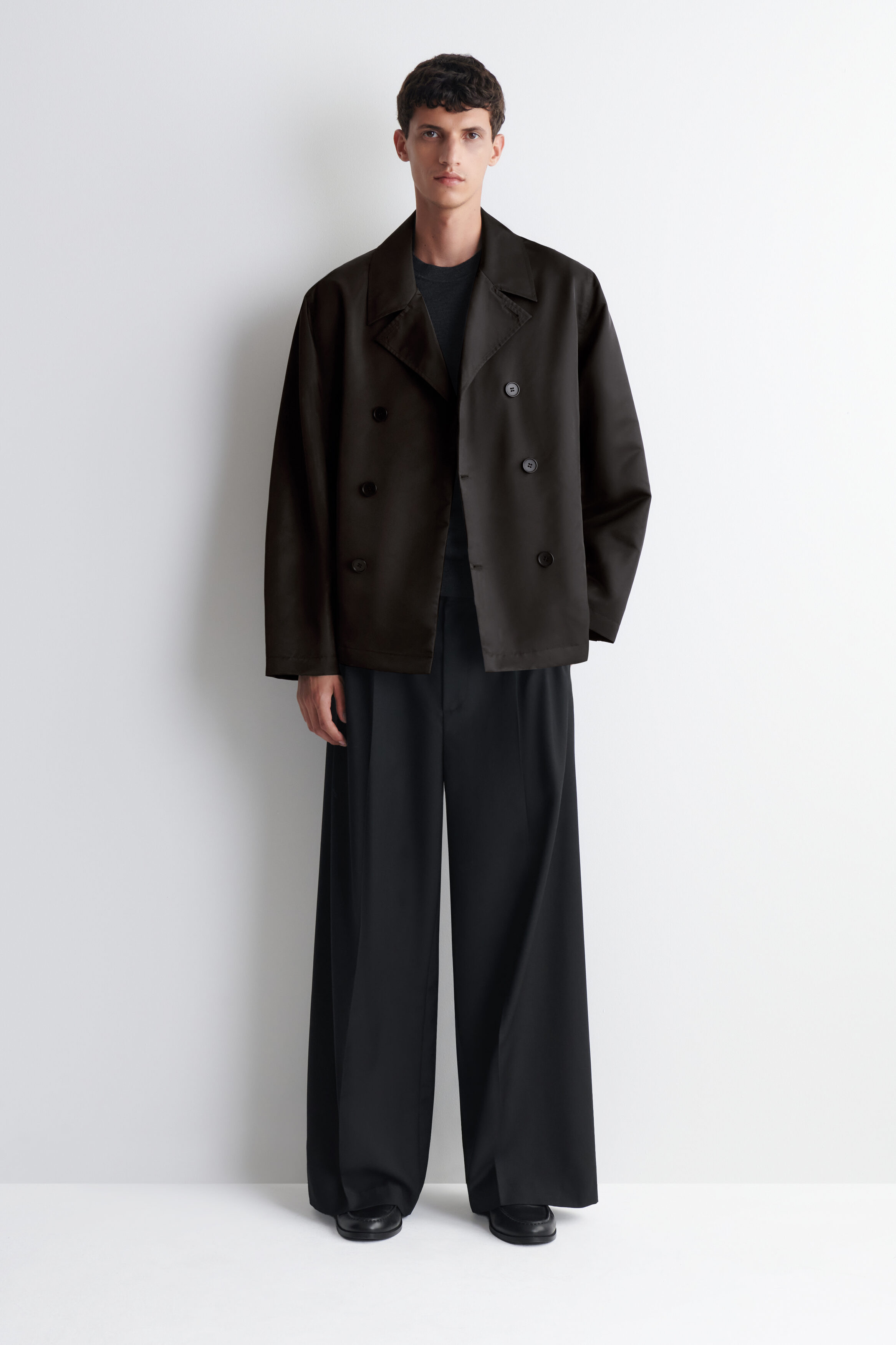 TECHNICAL NYLON SHORT TRENCH JACKET