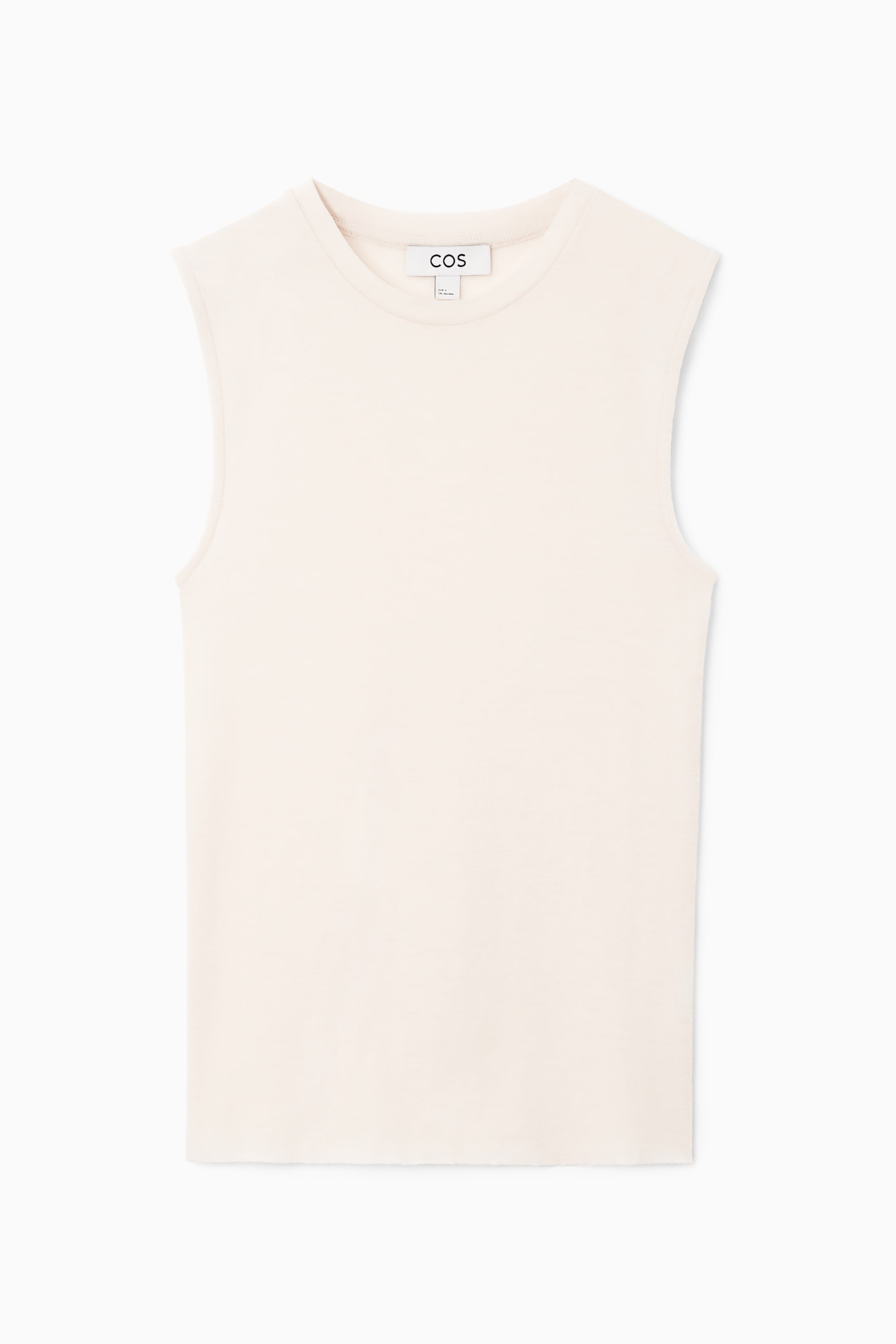 View larger image: MERINO WOOL KNITTED TANK TOP - LIGHT BEIGE - Ladies | H&M GB 1