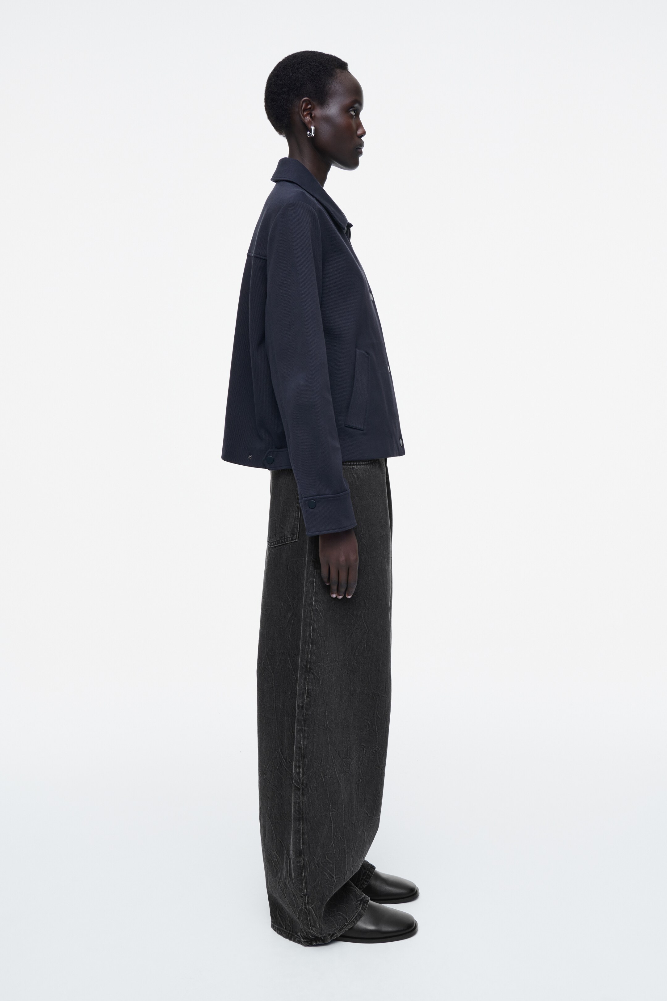 Agrandir l'image: VESTE WORKWEAR SILHOUETTE TRAPÈZE - BLEU MARINE - FEMME | H&M FR 4