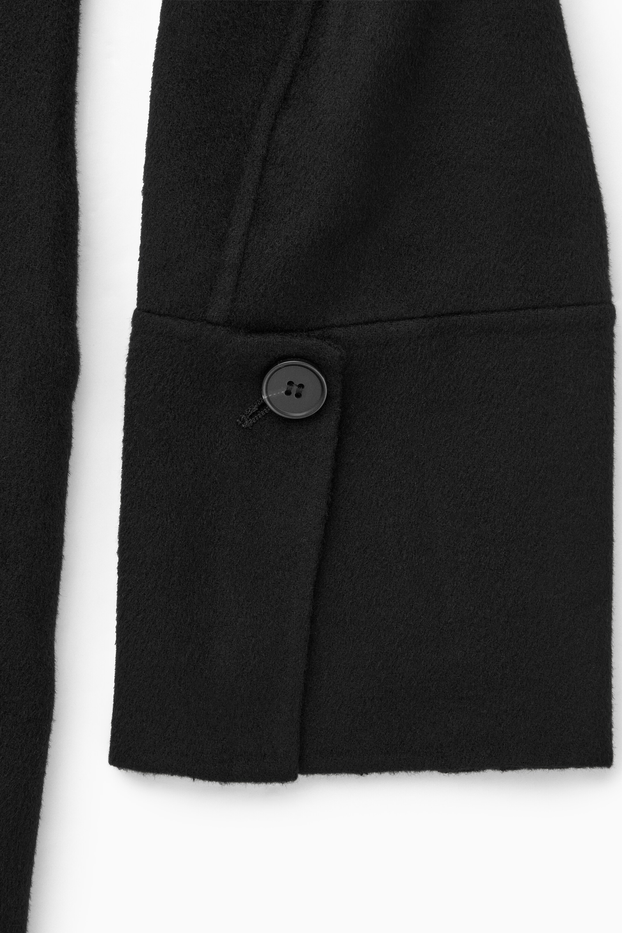 View larger image: TAILORED DOUBLE-FACED WOOL COAT - BLACK - Ladies | H&M GB 2