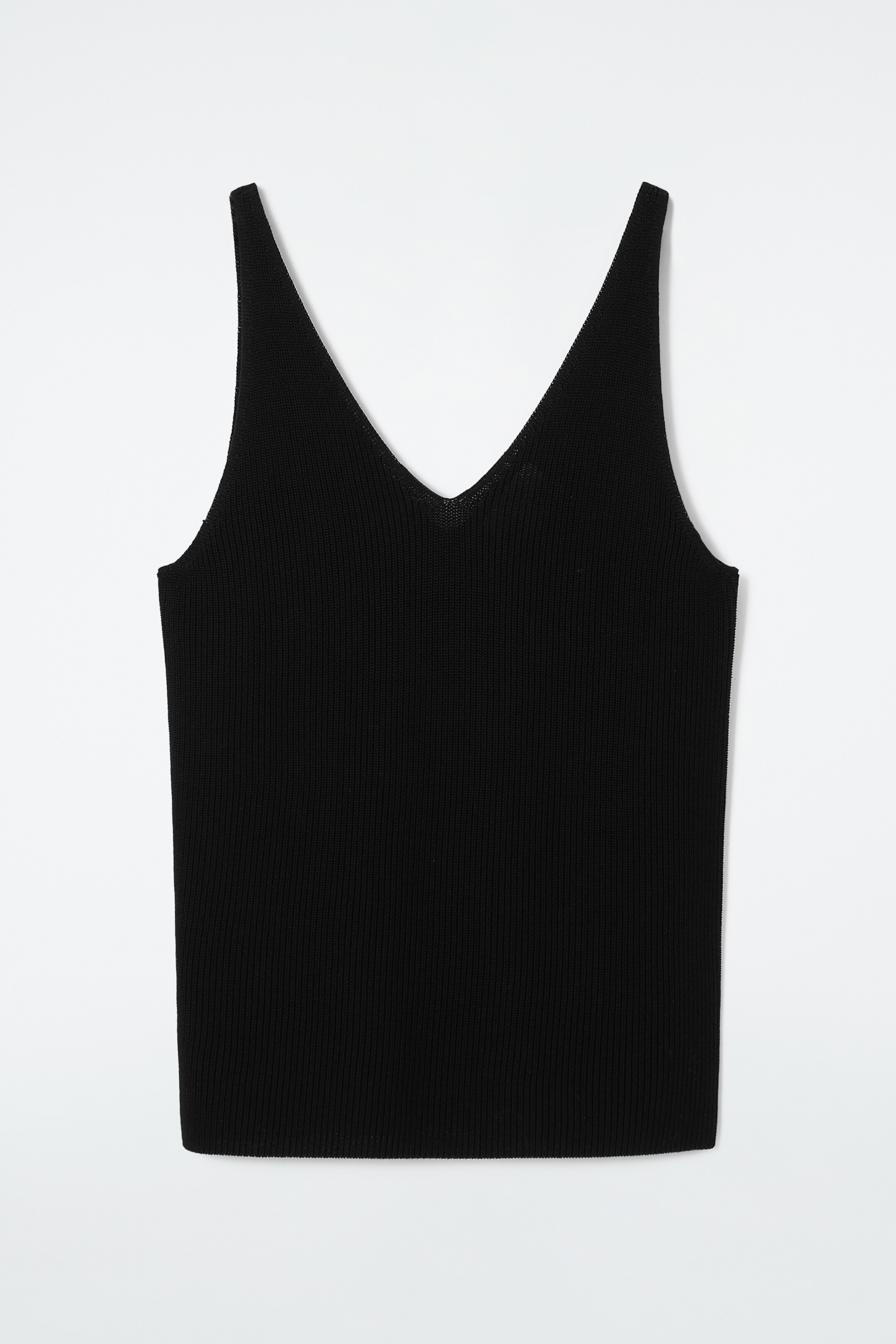 Grösseres Bild ansehen: TANKTOP AUS RIPPSTRICK - SCHWARZ - DAMEN | H&M CH 1