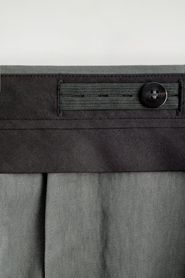 RELAXED FLUID WIDE-LEG PANTS — DARK GRAY 5