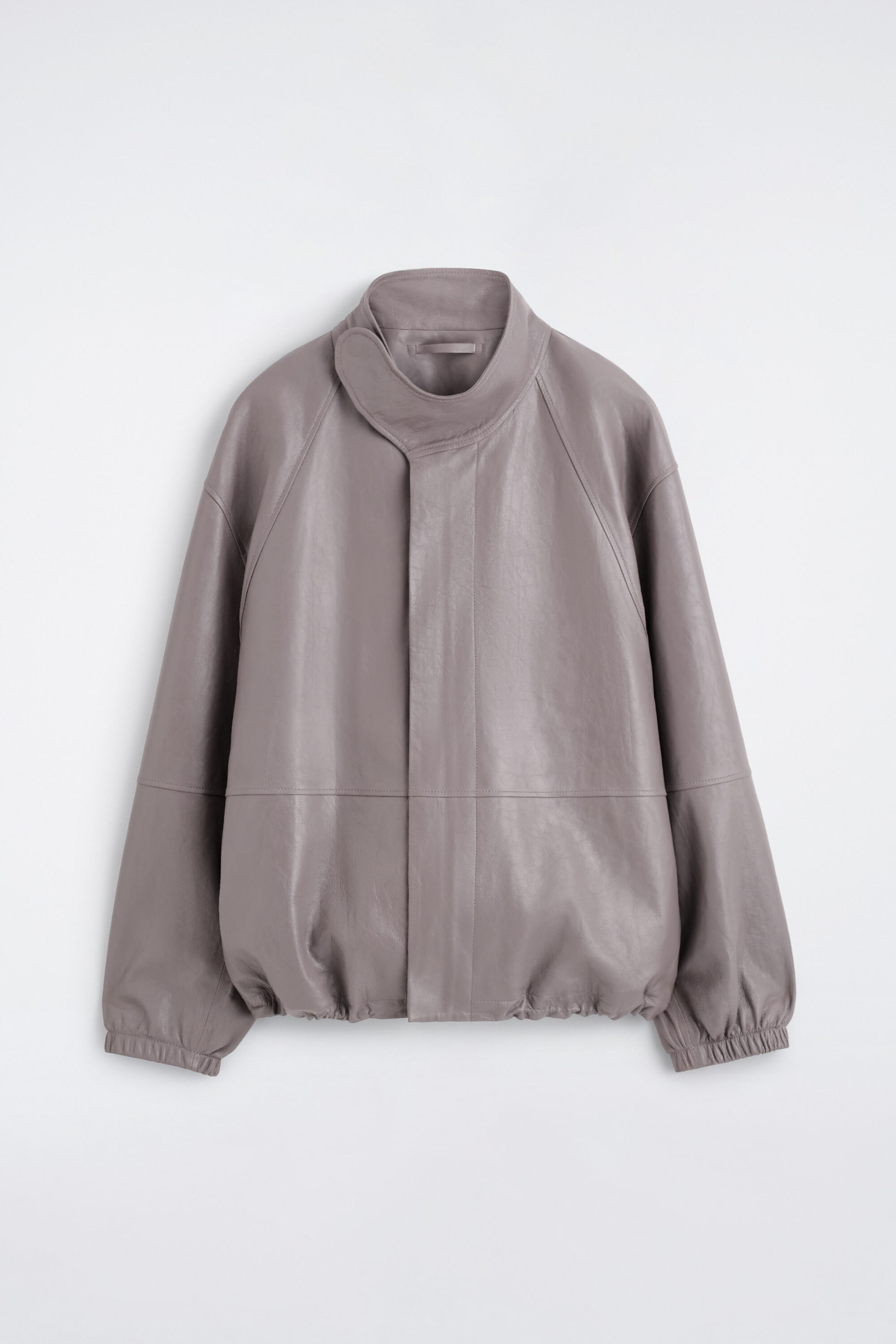 LEATHER BLOUSON JACKET