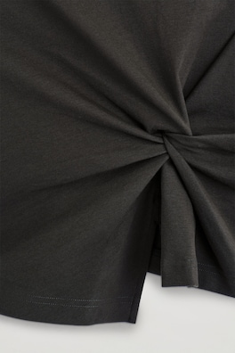 TWIST-DETAIL TOP — DARK GREEN 7