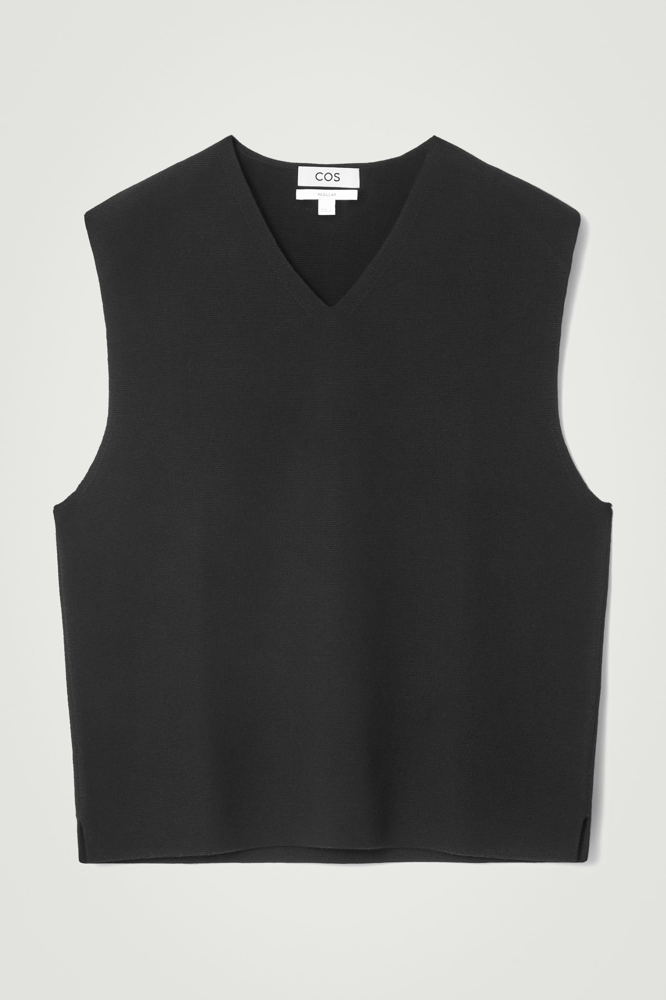 View larger image: V-NECK MILANO-KNIT WOOL VEST - BLACK - Men | H&M GB 1