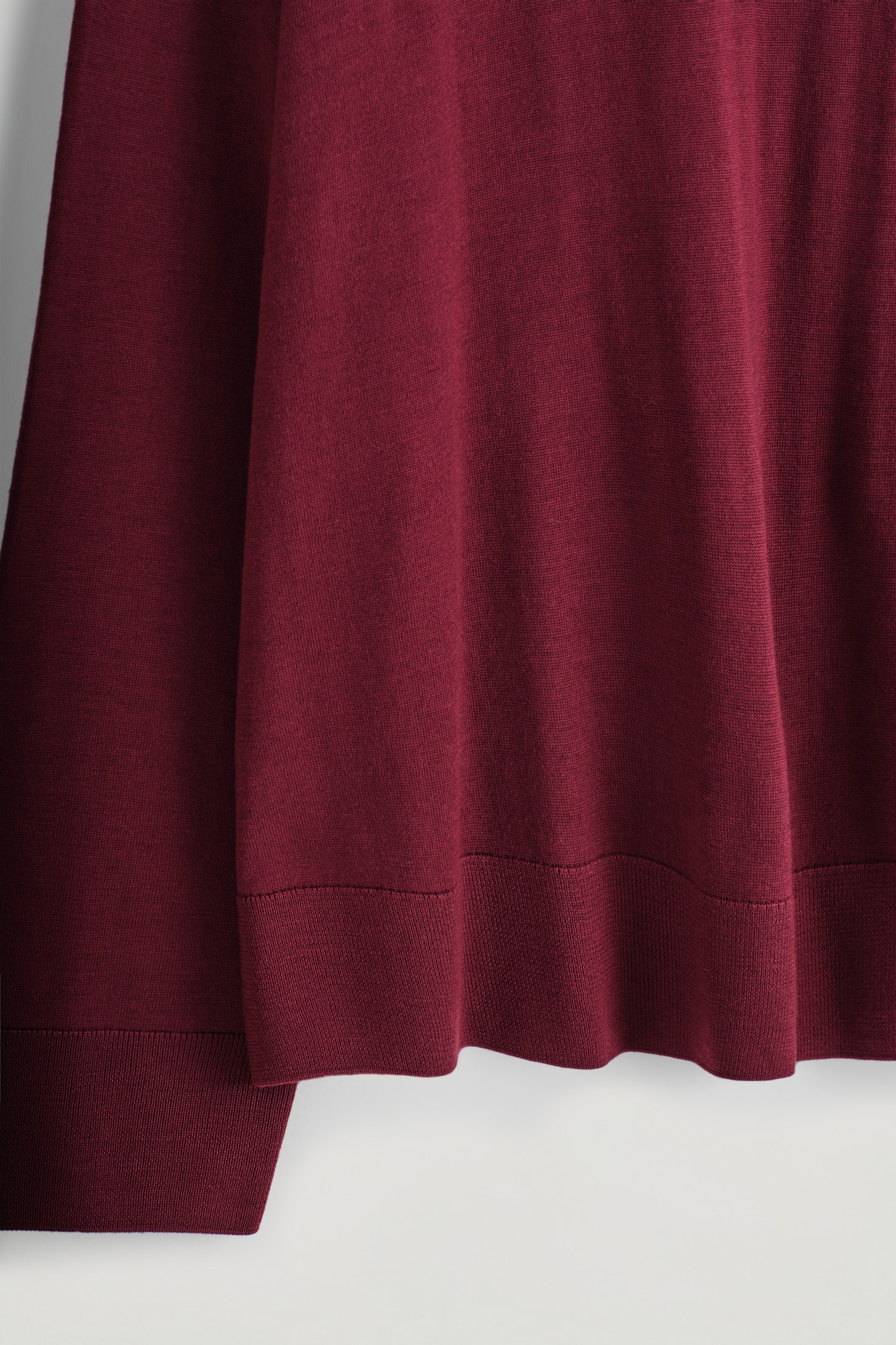 MERINO WOOL TURTLENECK JUMPER - DARK-RED MÉLANGE - 5