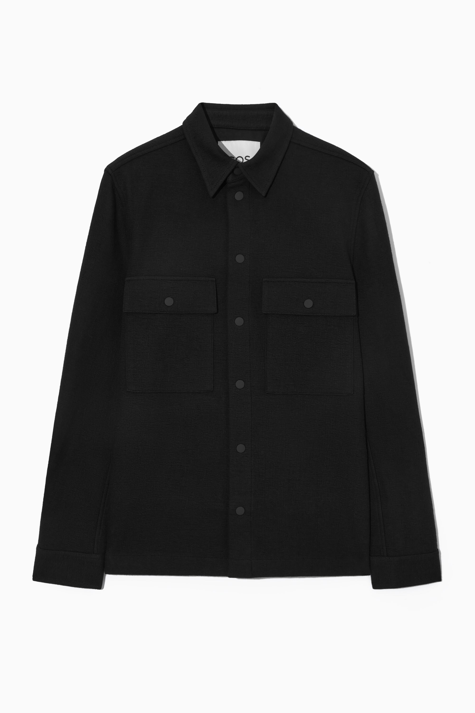 【極美品】HUMAN MADE WOOL OVERSHIRT L 黒グレー 超人気美品】HUMAN MADE WOOL OVERSHIRT L 黒グレー