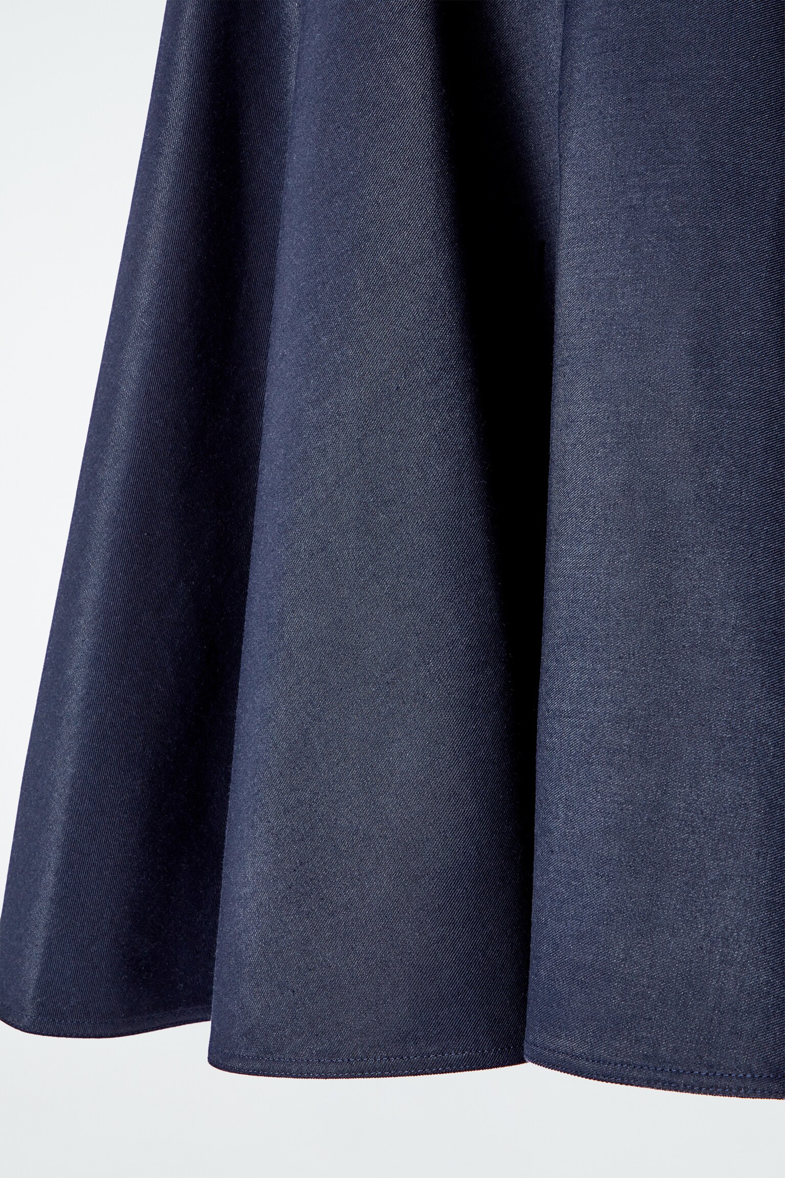 FALDA DENIM EFECTO MOJADO - AZUL OSCURO - 7
