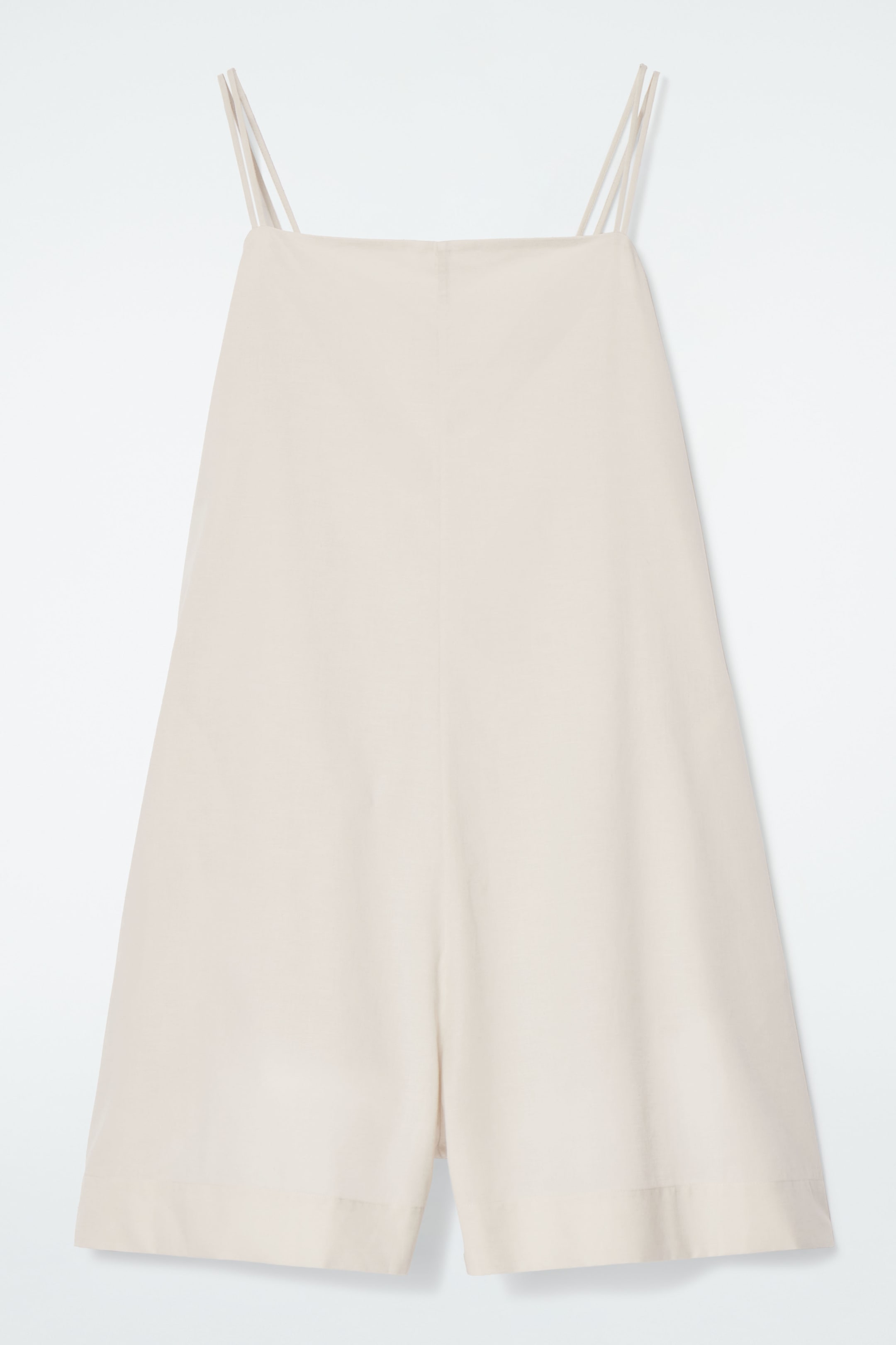 View larger image: SQUARE-NECK PLAYSUIT - LIGHT BEIGE - Ladies | H&M GB 1