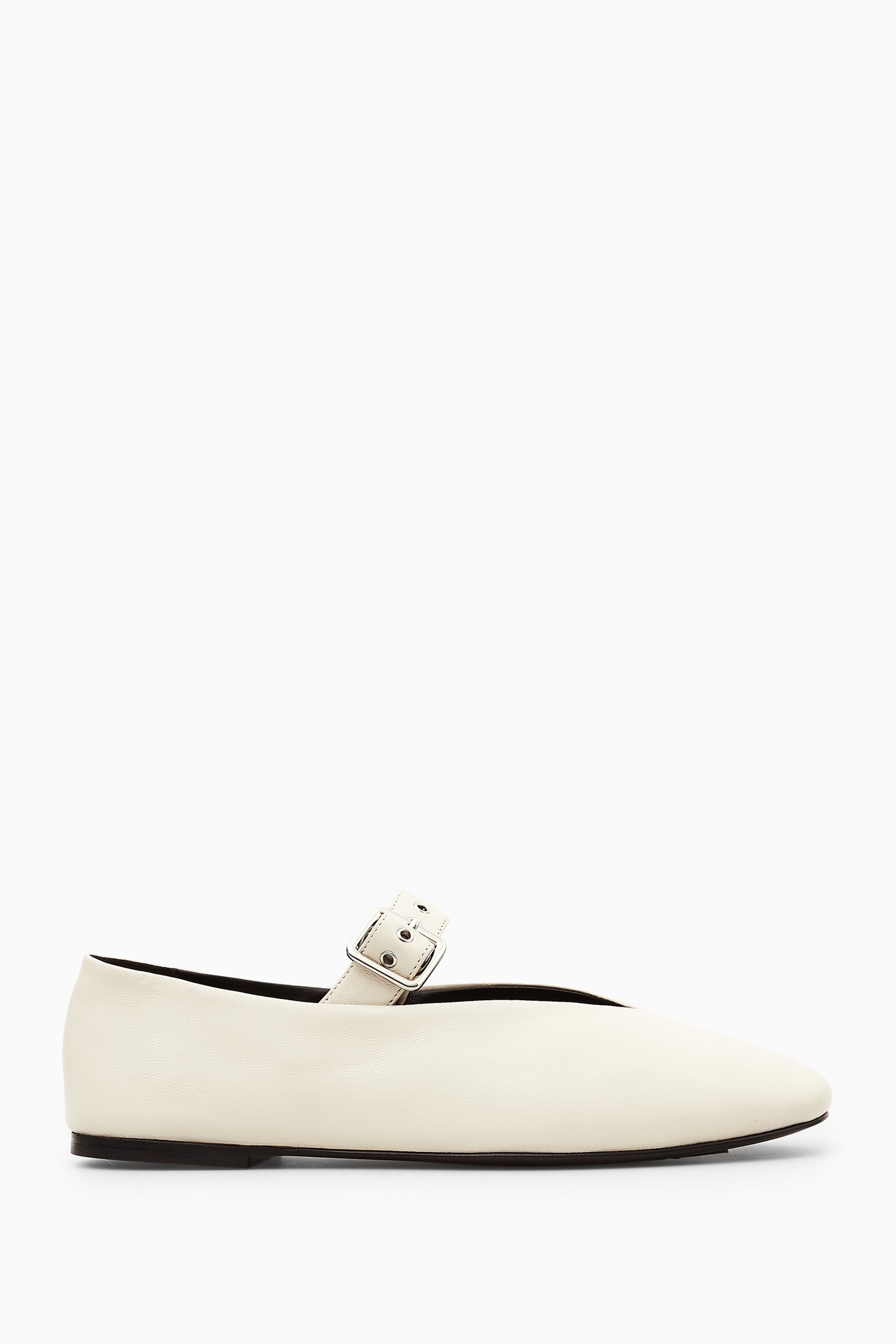 View larger image: BUCKLED BALLET FLATS - IVORY - Ladies | H&M GB 1
