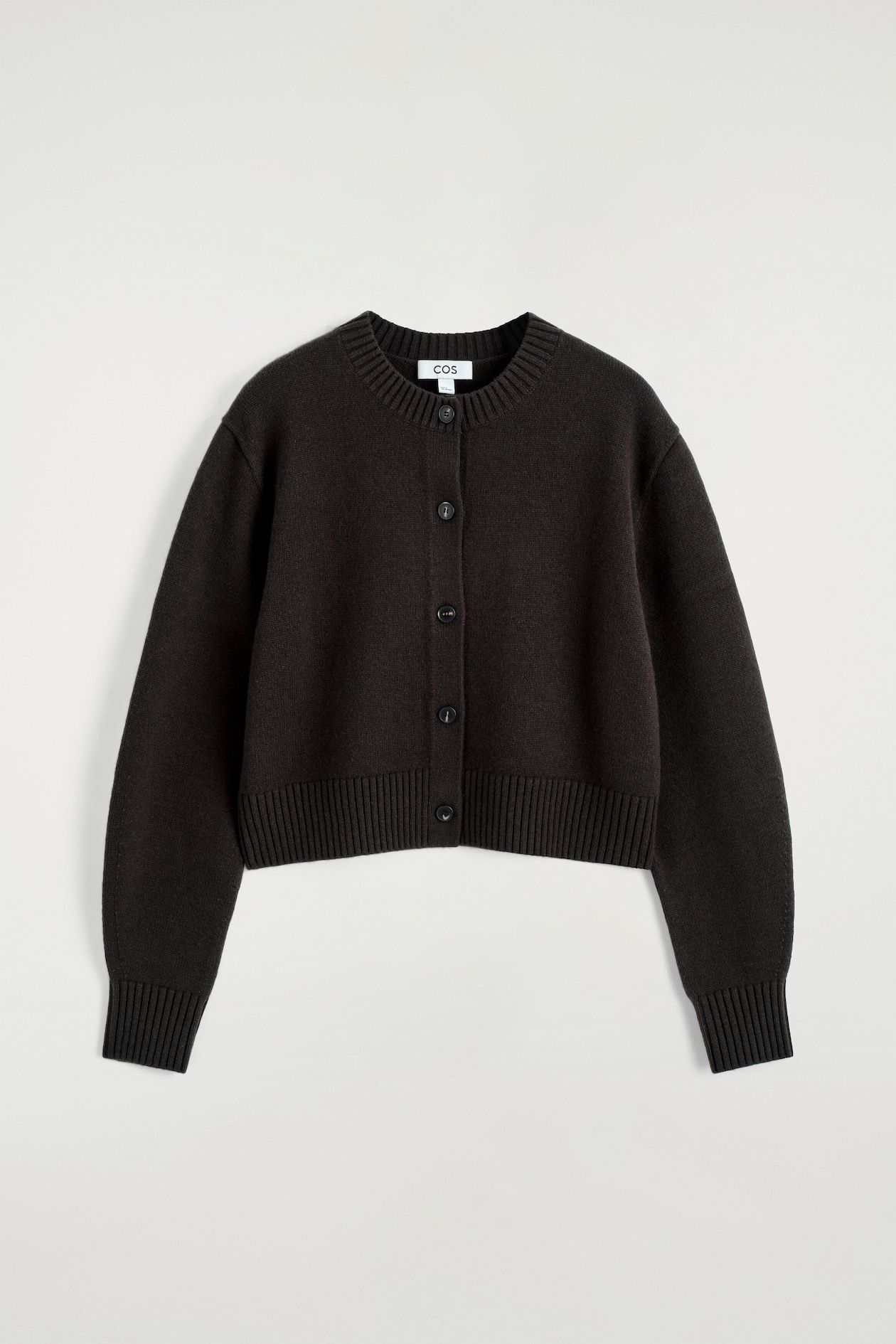 MERINO WOOL SWEATER — BROWN