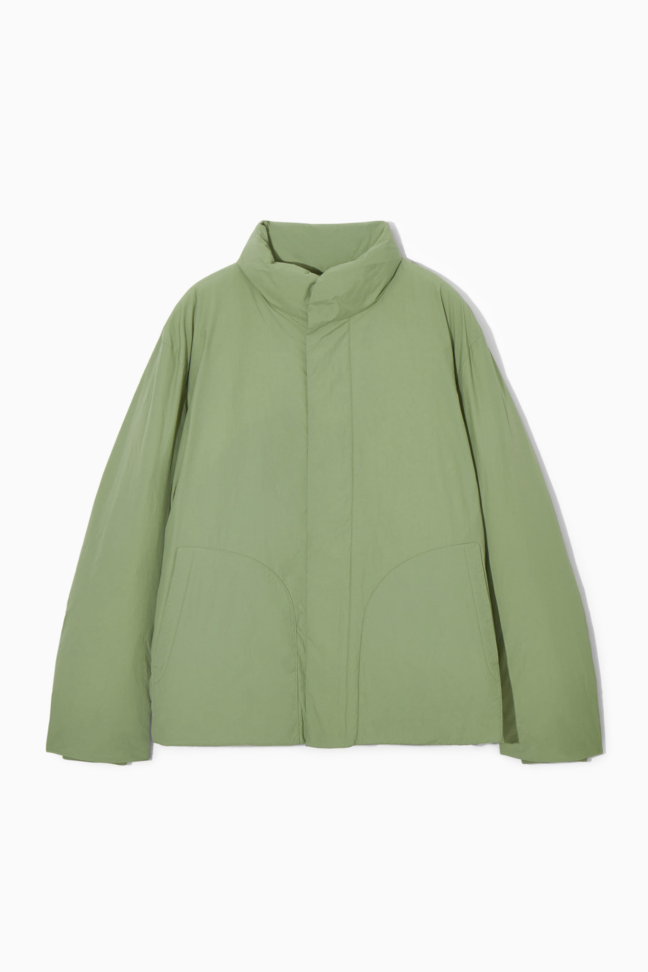 PADDED MAGNETIC-COLLAR JACKET