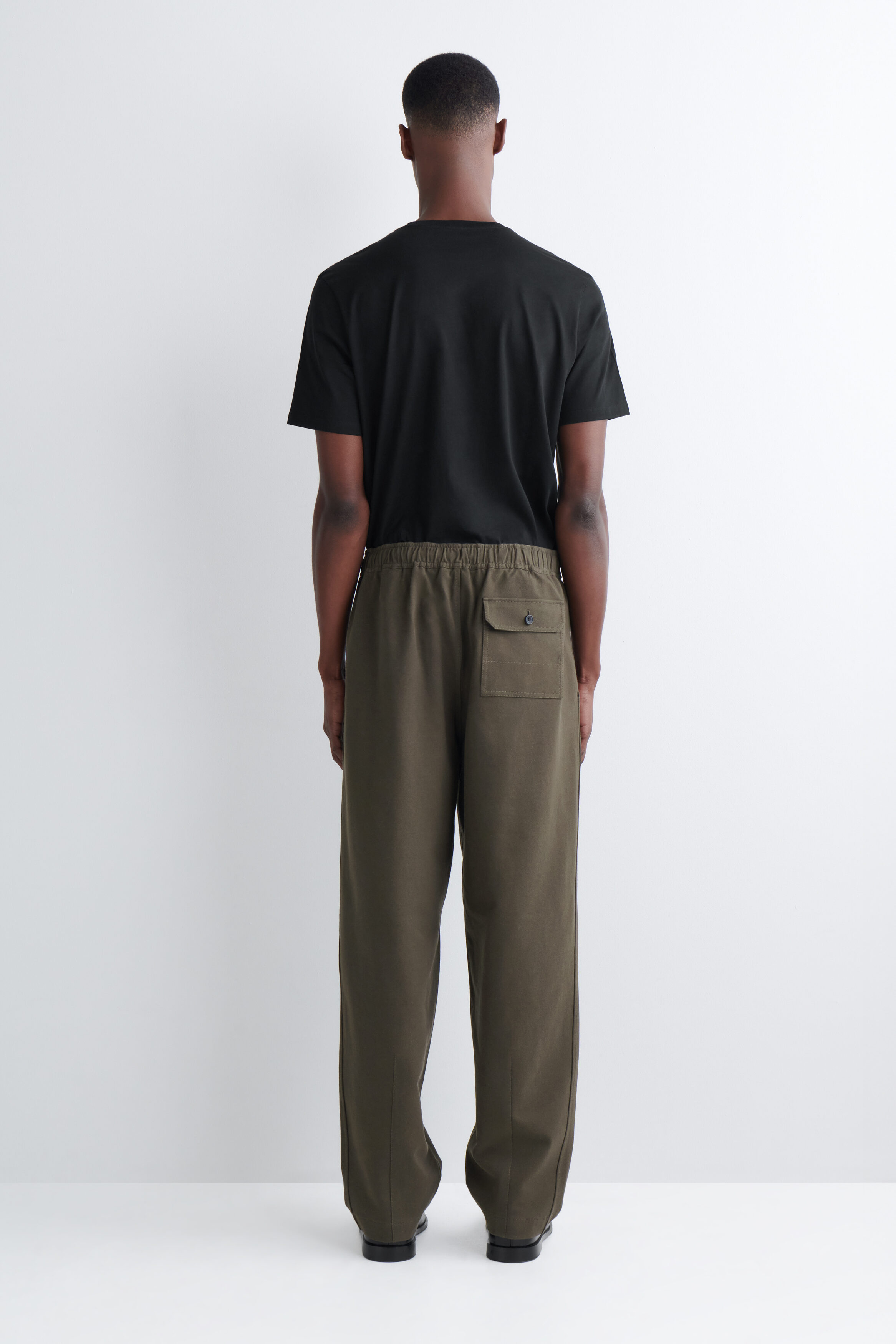 COTTON RELAXED-FIT STRAIGHT-LEG UTILITY PANTS - BROWN | COS AU