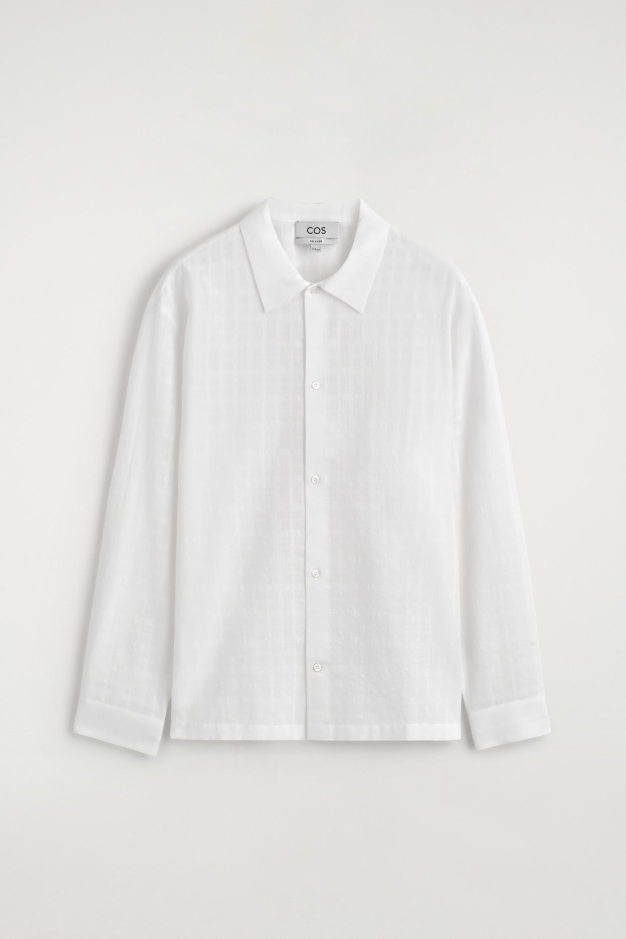 CHEMISE EN JACQUARD DE COTON À CARREAUX
