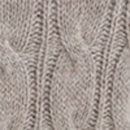 CABLE-KNIT PURE CASHMERE CREW-NECK SWEATER — BEIGE 6