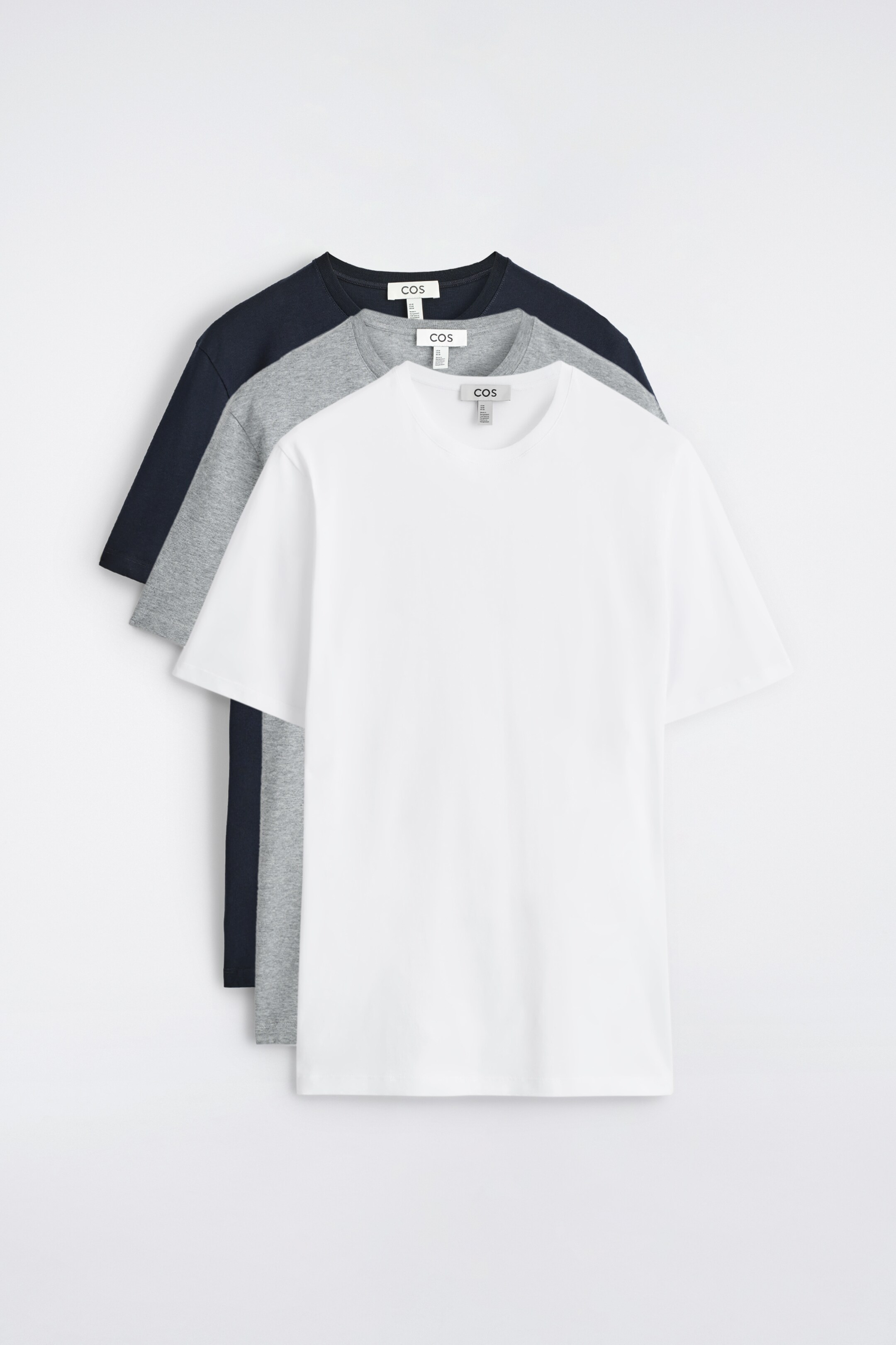 View larger image: 3-PACK COTTON CREW-NECK T-SHIRTS - NAVY / DARK RED / GREEN - Men | H&M GB 7