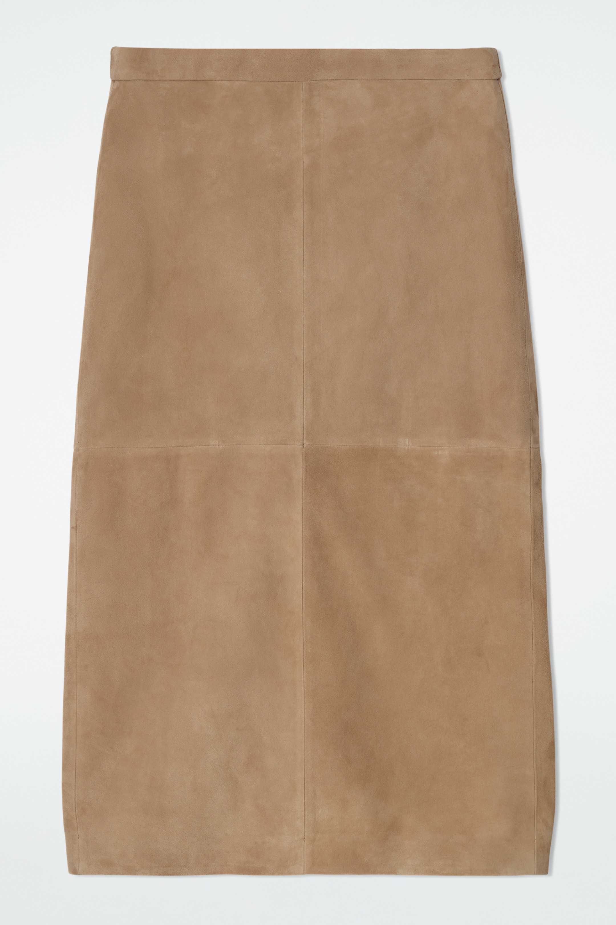 Se større billede: PANELOPDELT MIDI-NEDERDEL I RUSKIND MED SNØRE - SAND (sand) - DAME | H&M DK 5