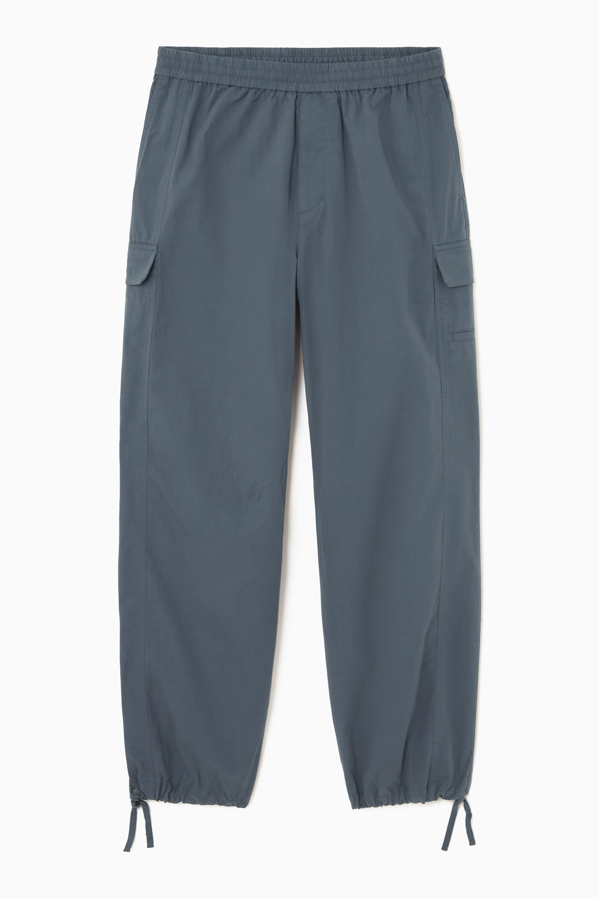 WIDE-LEG CARGO PARACHUTE TROUSERS - BLUE | COS