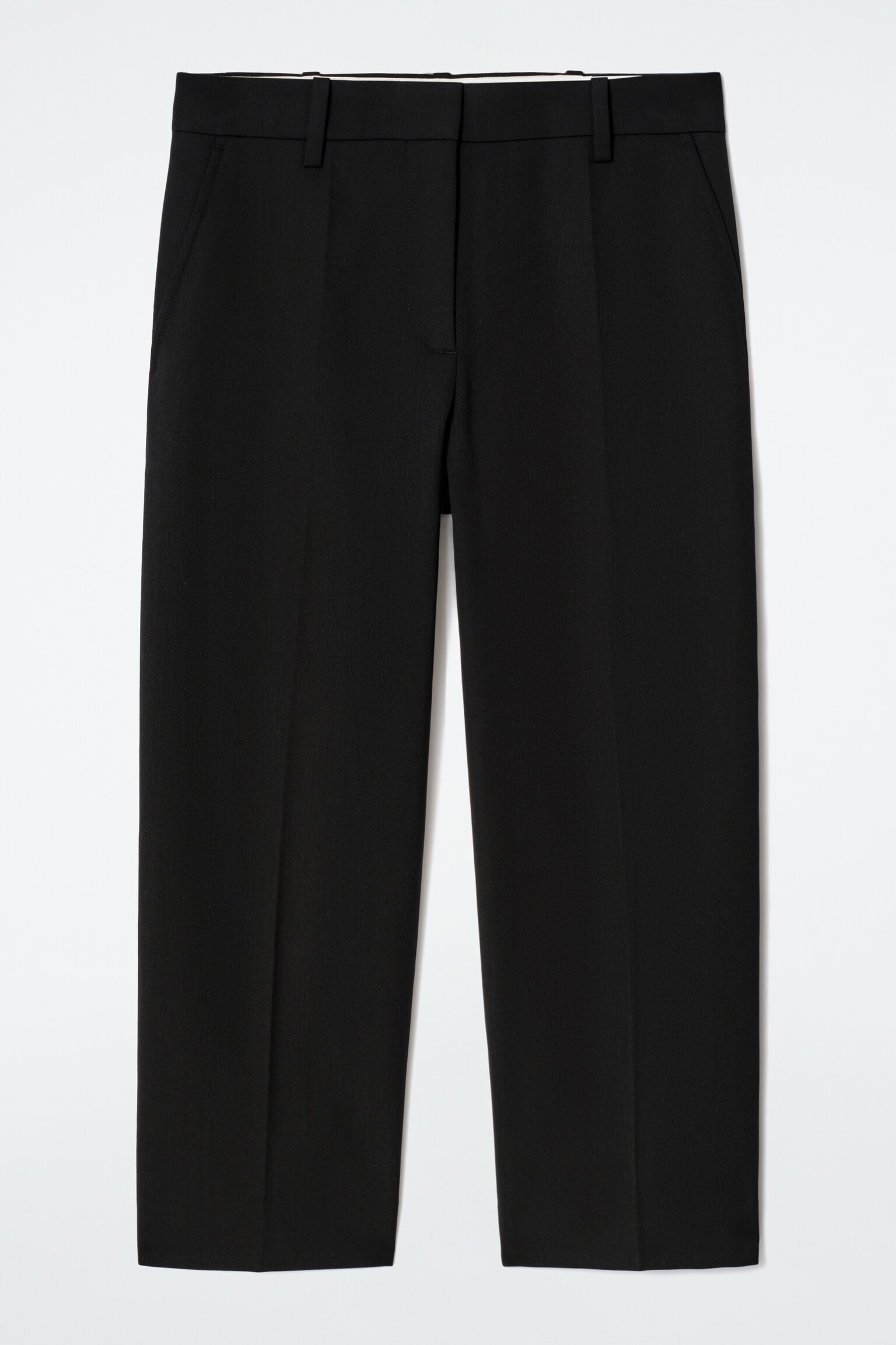 PANTALÓN CAPRI MEZCLA DE LANA - NEGRO - 2