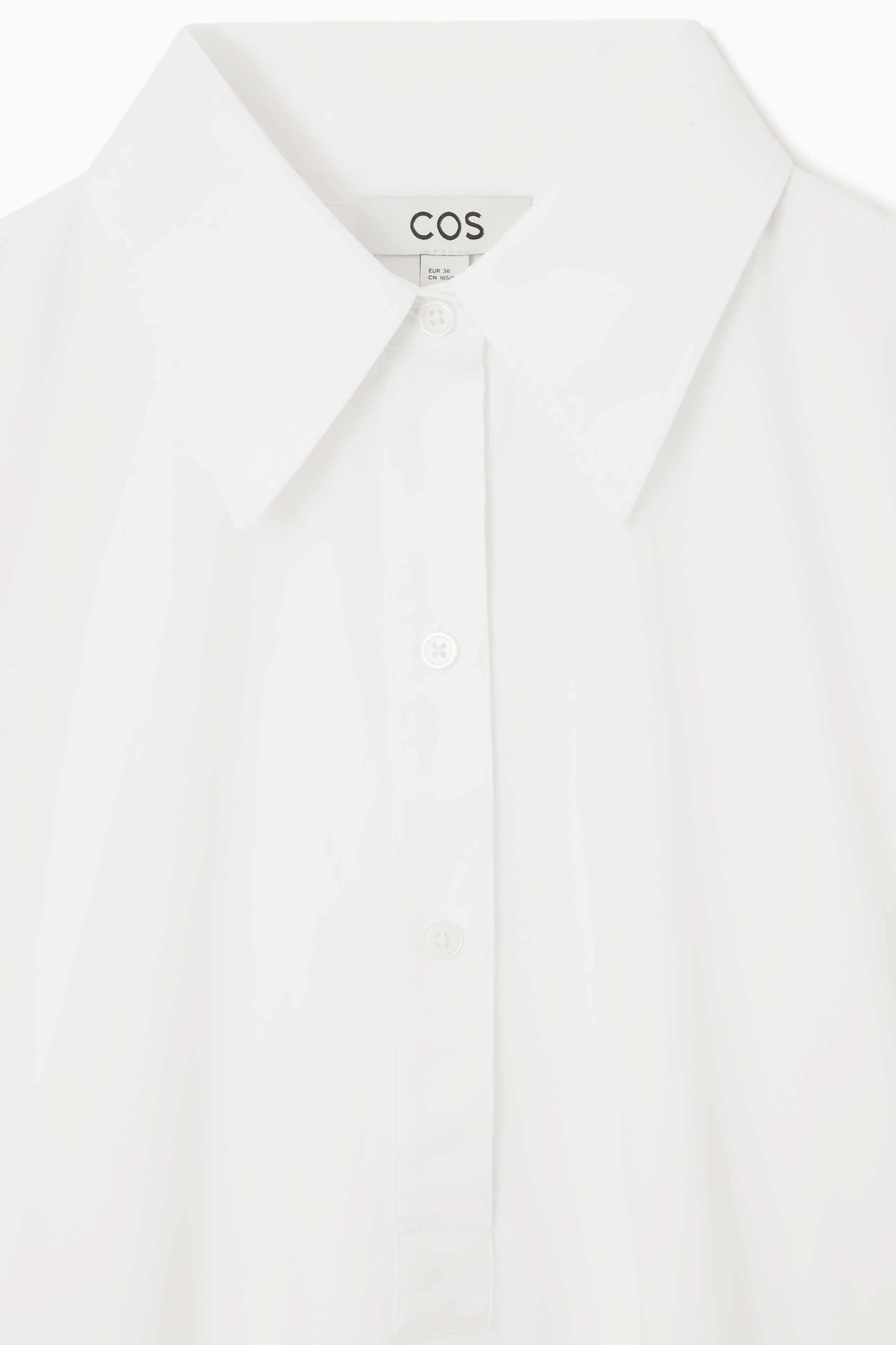 Grösseres Bild ansehen: KURZES HEMDBLUSENKLEID IN A-LINIE - WEISS - DAMEN | H&M CH 2