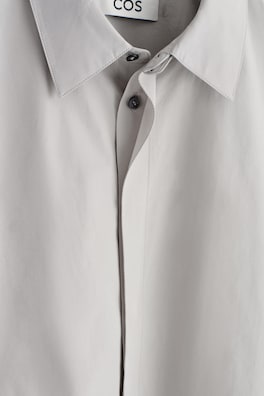 TAILORED COTTON SHIRT — DOVE GREY 6