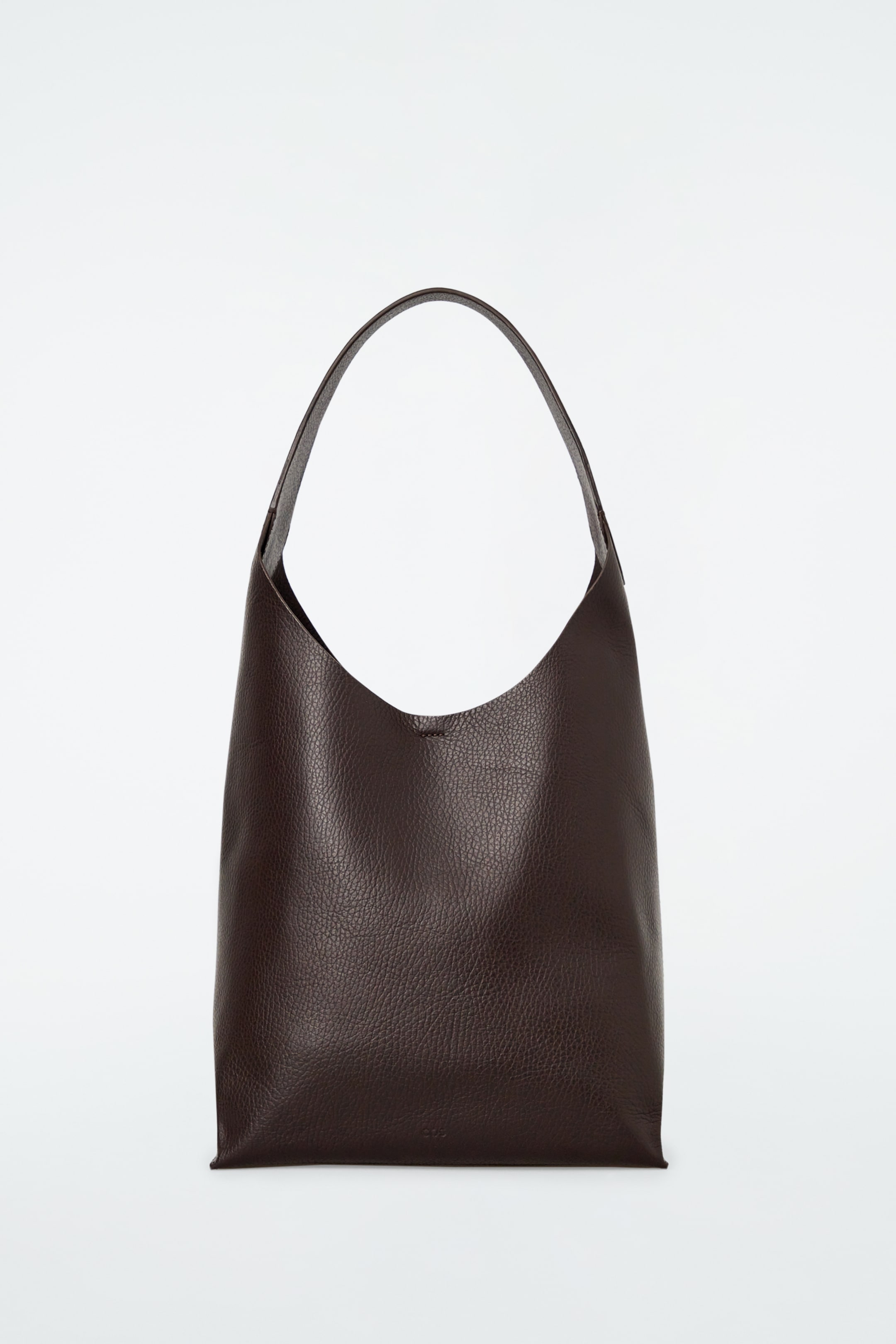 Ingrandisci l'immagine: SERIF MINI TOTE - LEATHER - DARK BROWN - DONNA | H&M CH 1