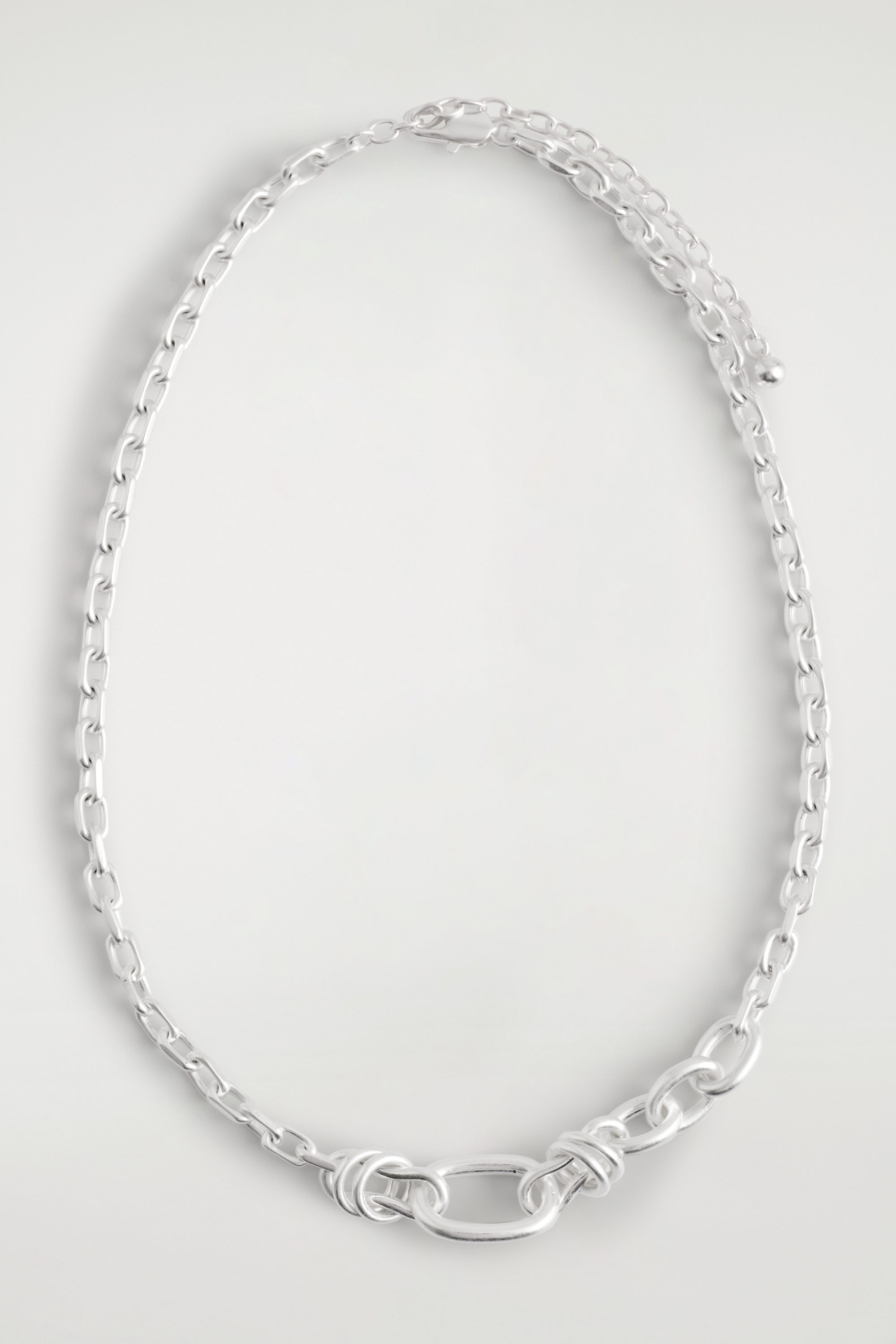 MISMATCHED CHAIN NECKLACE - SILVER | COS