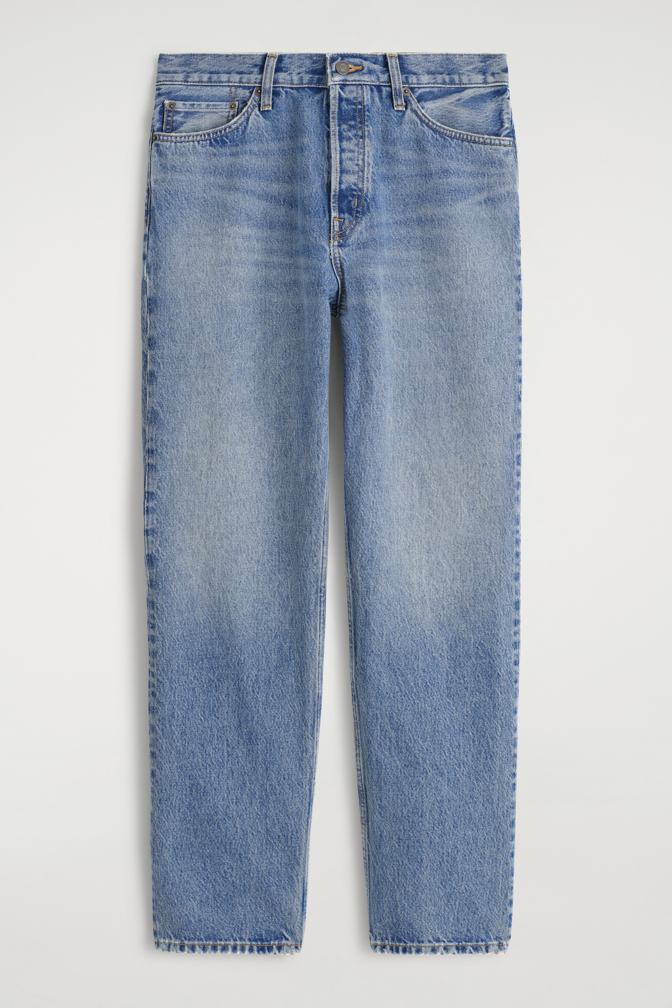 View larger image: SIGNATURE STRAIGHT-LEG JEANS - BLUE - Men | H&M GB 6