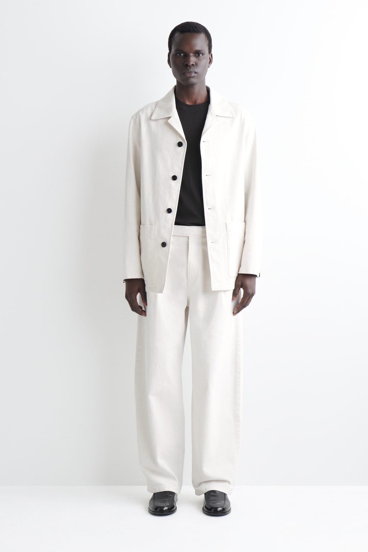 DENIM OVERSHIRT — OFF-WHITE