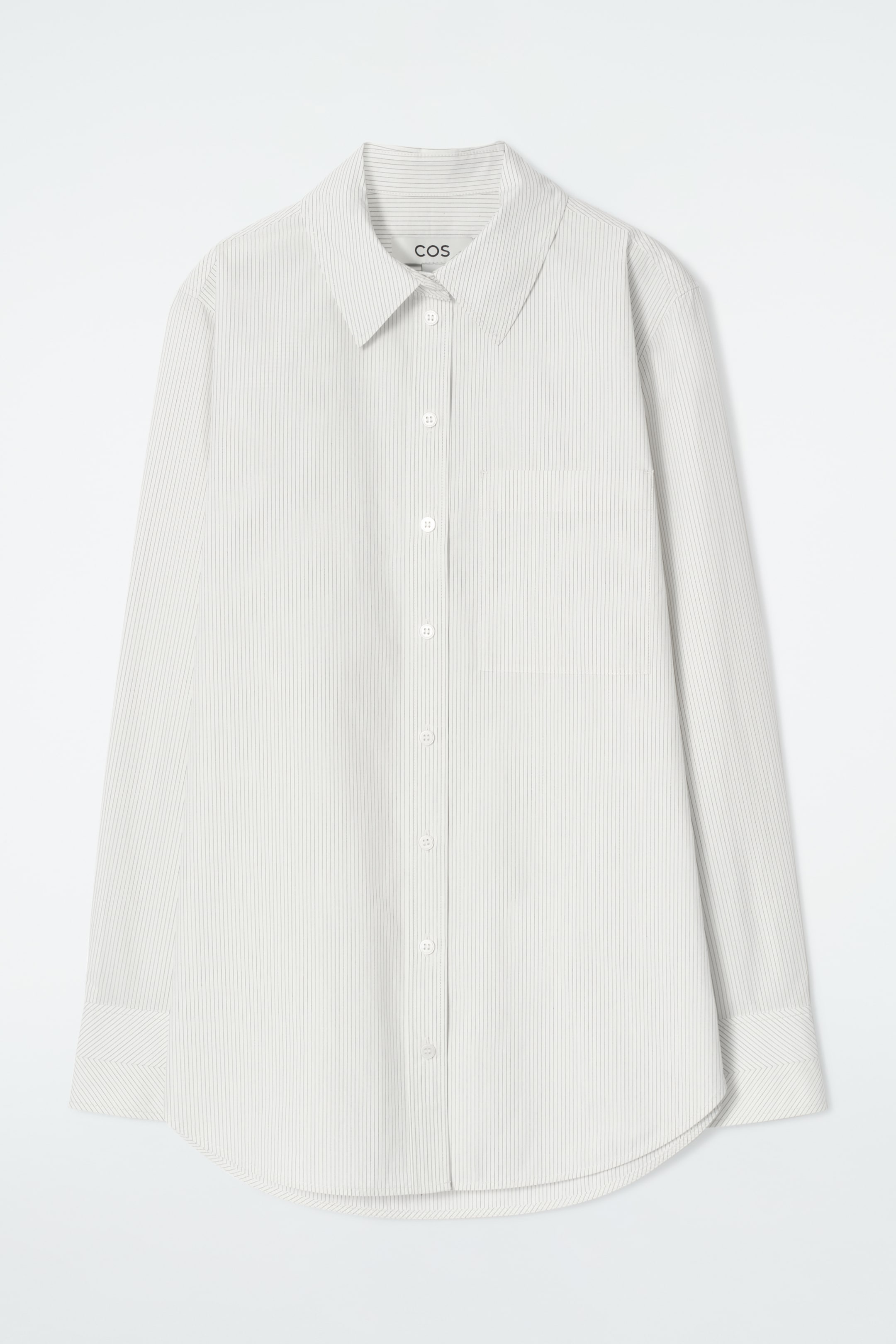 Visualizza immagine più grande: CAMICIA SARTORIALE IN COTONE PIMA - AVORIO / GESSATO - DONNA | H&M IT 6